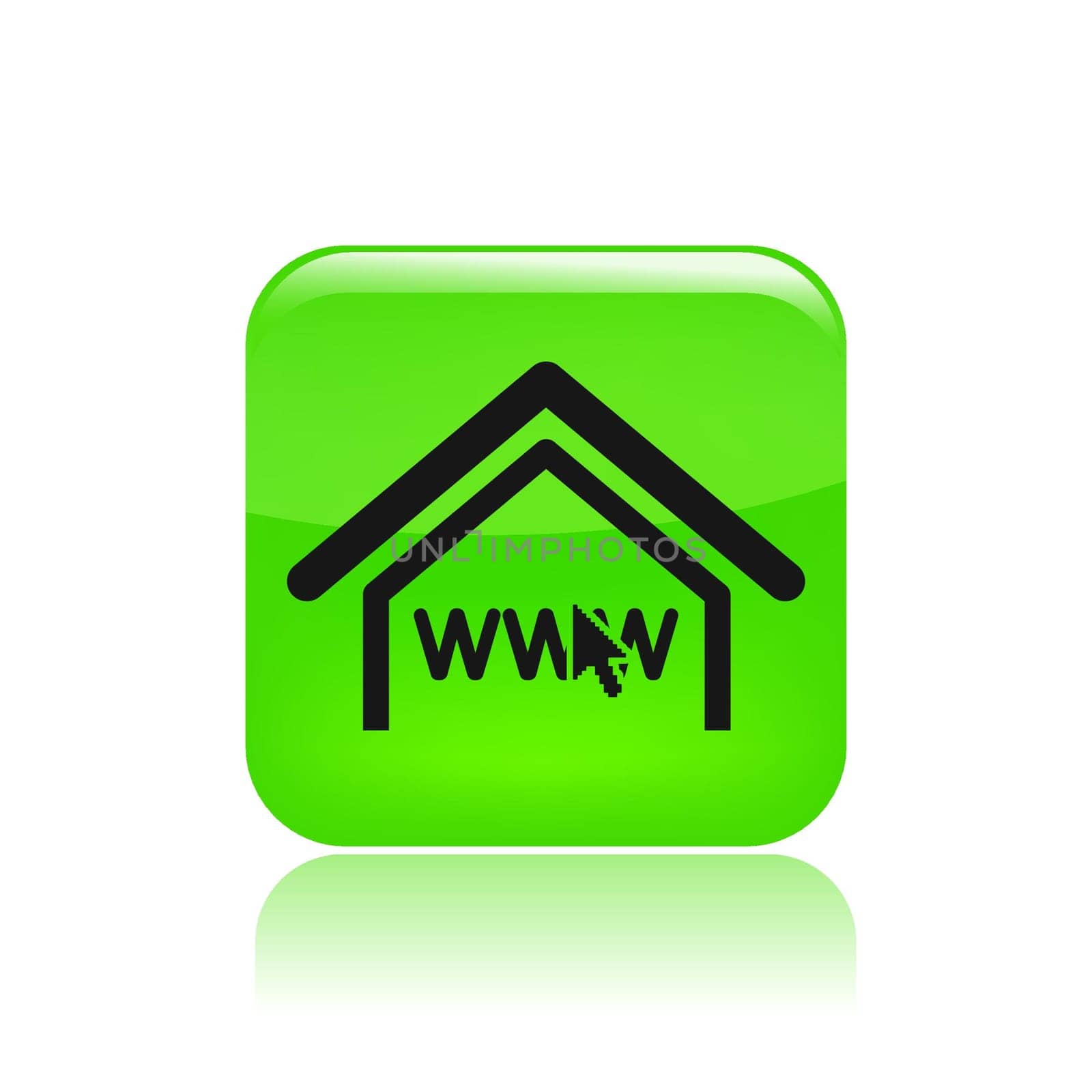 Vector illustration of single isolated wireless icon