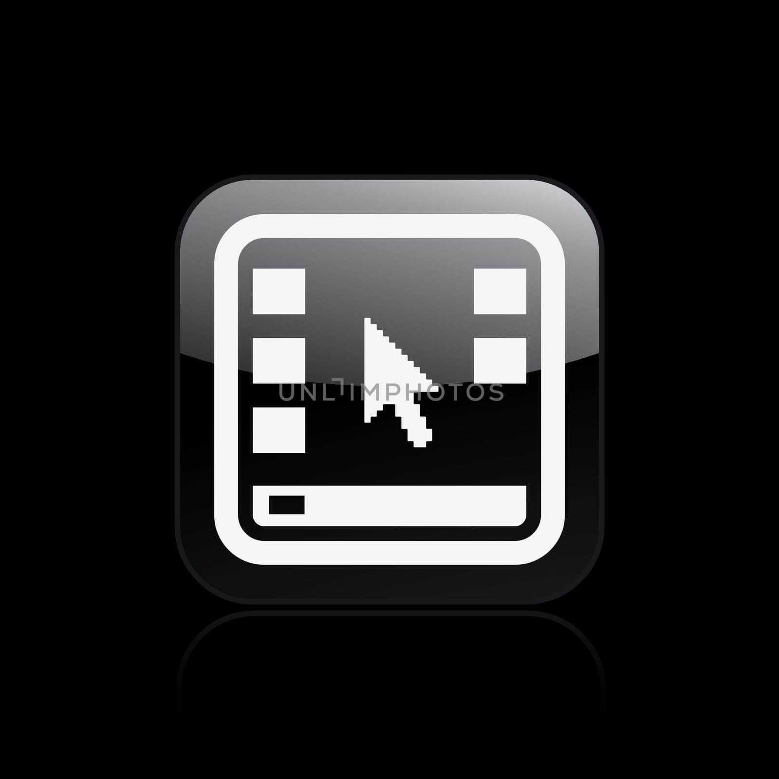 Vector illustration of single isolated desktop icon