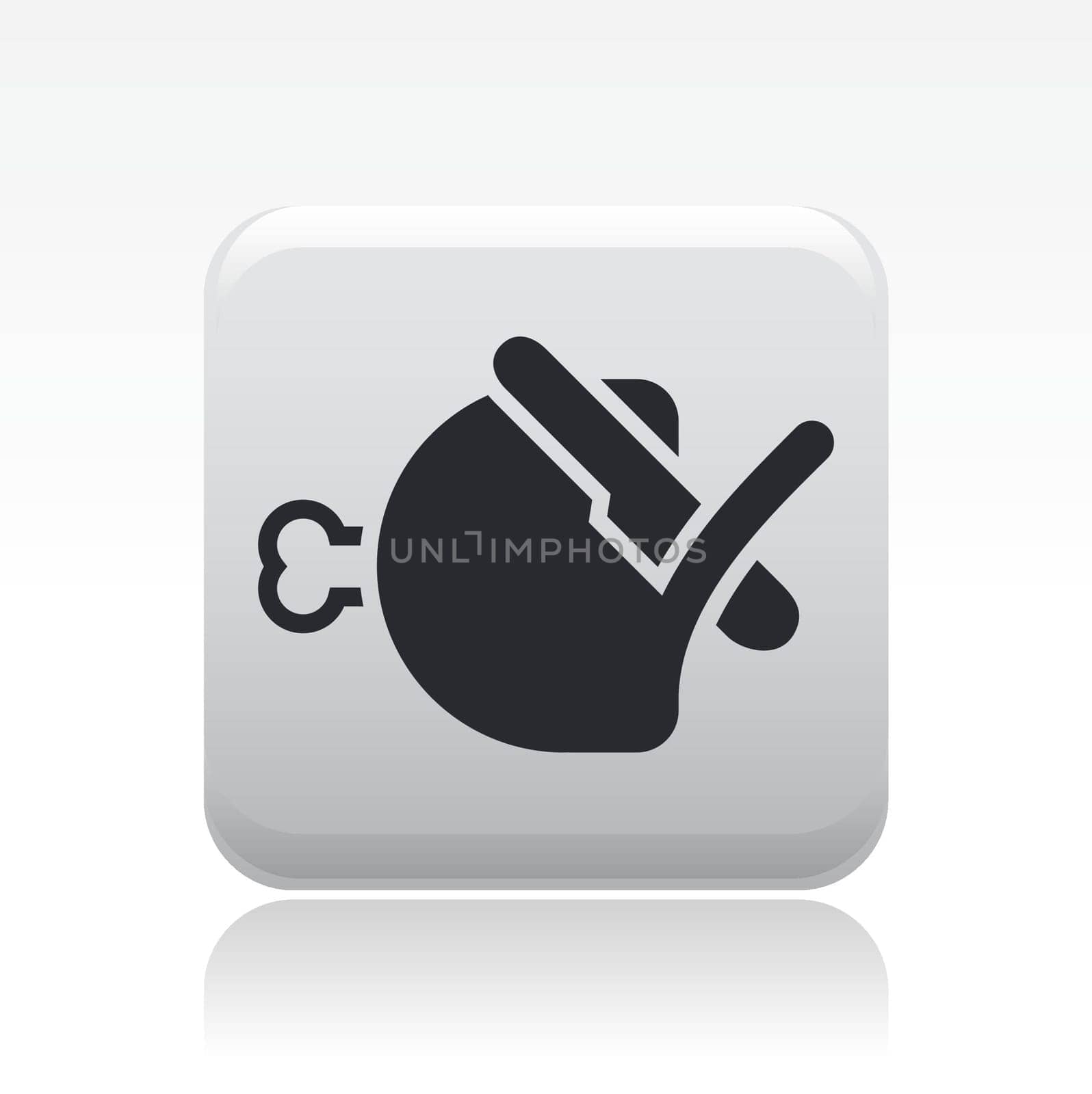 Vector illustration of single isolated meat icon