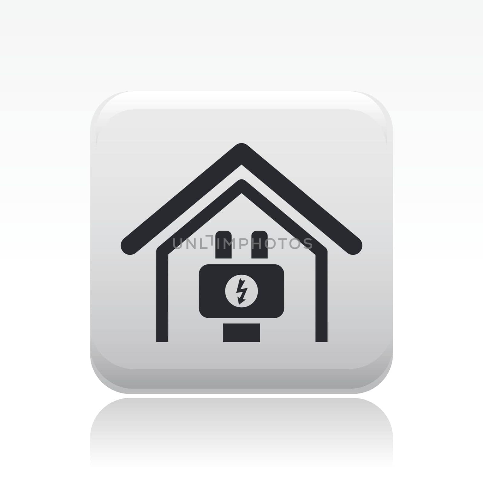 Vector illustration of single isolated energy icon