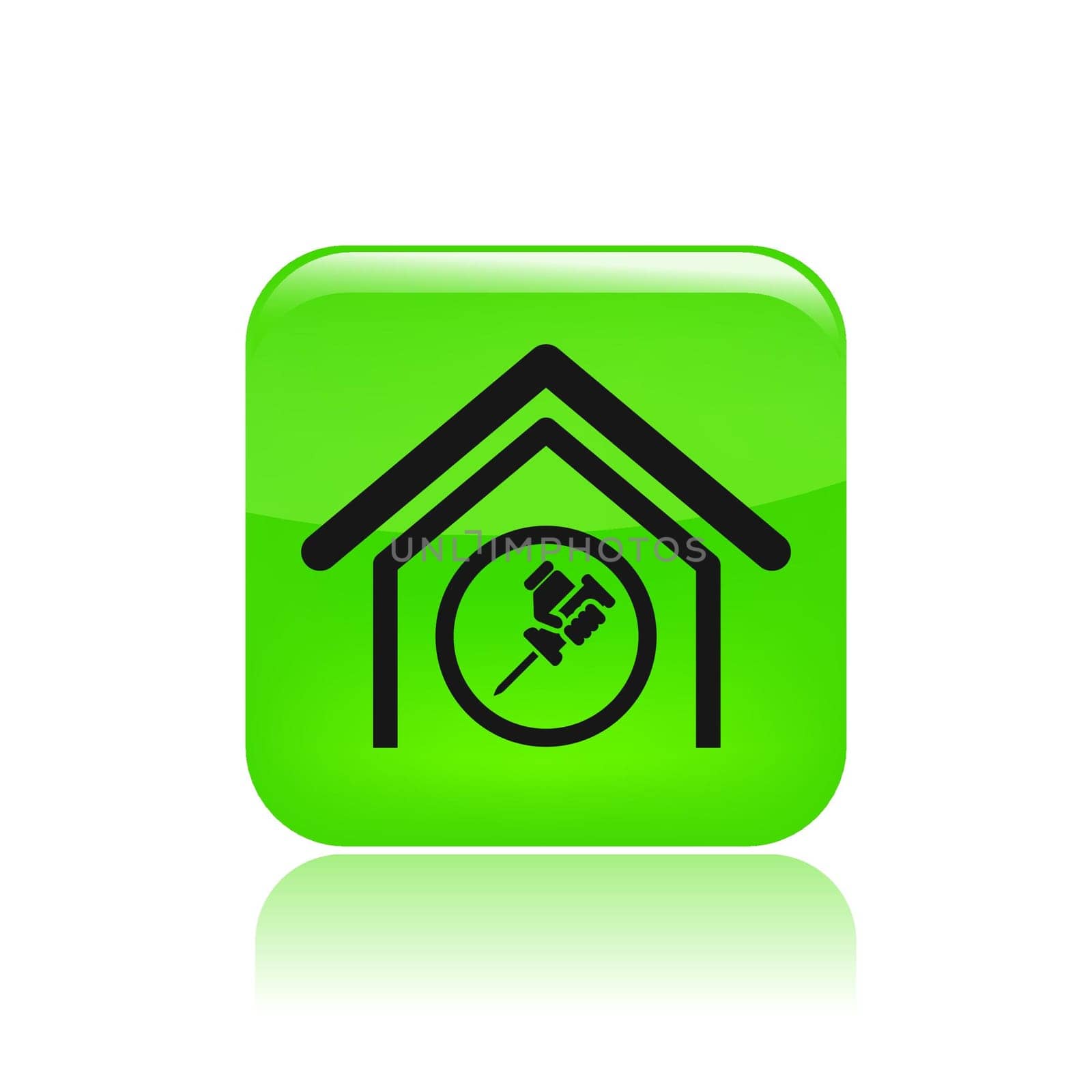 Vector illustration of single isolated home repair icon