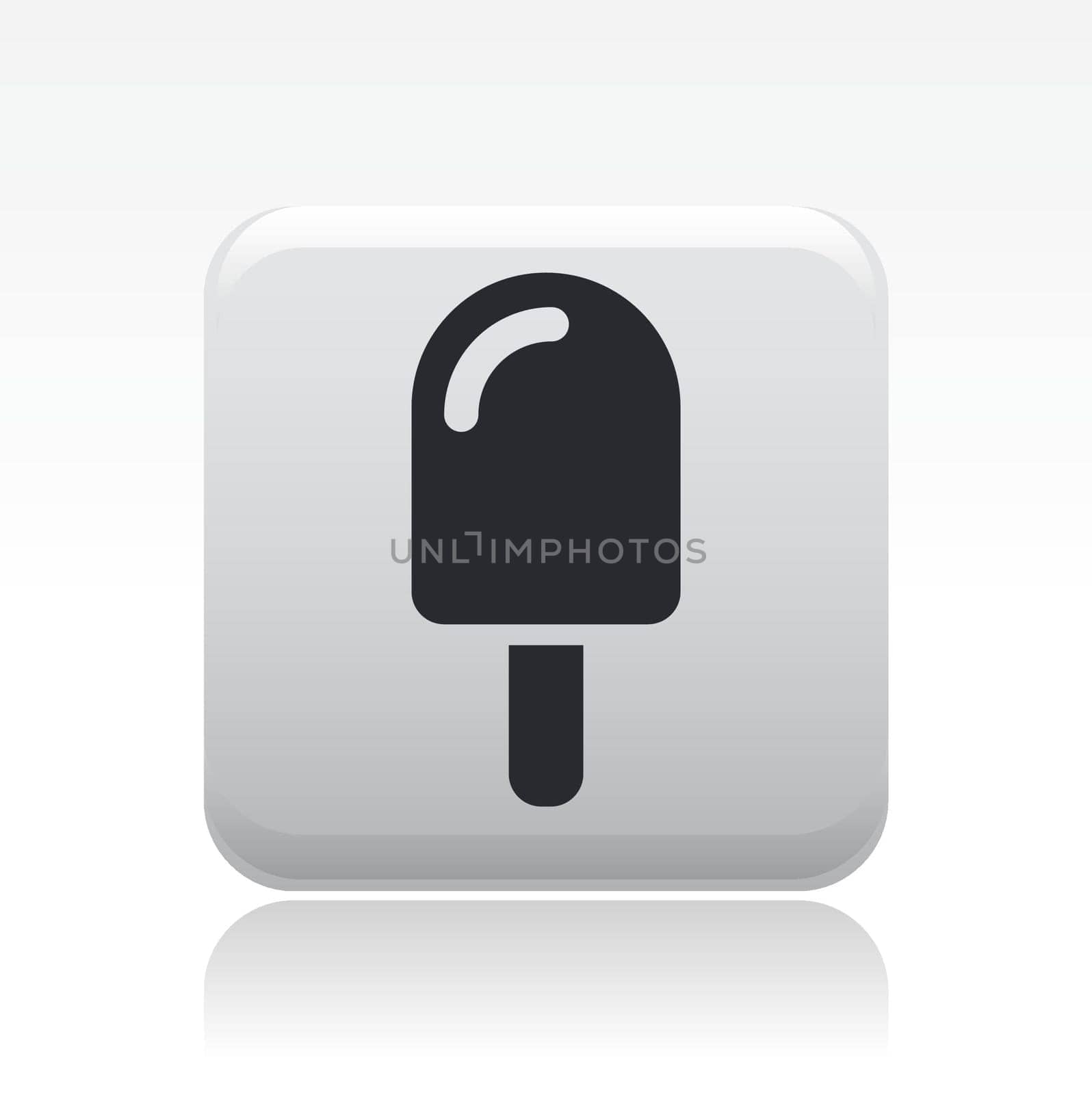 Vector illustration of single isolated ice cream icon