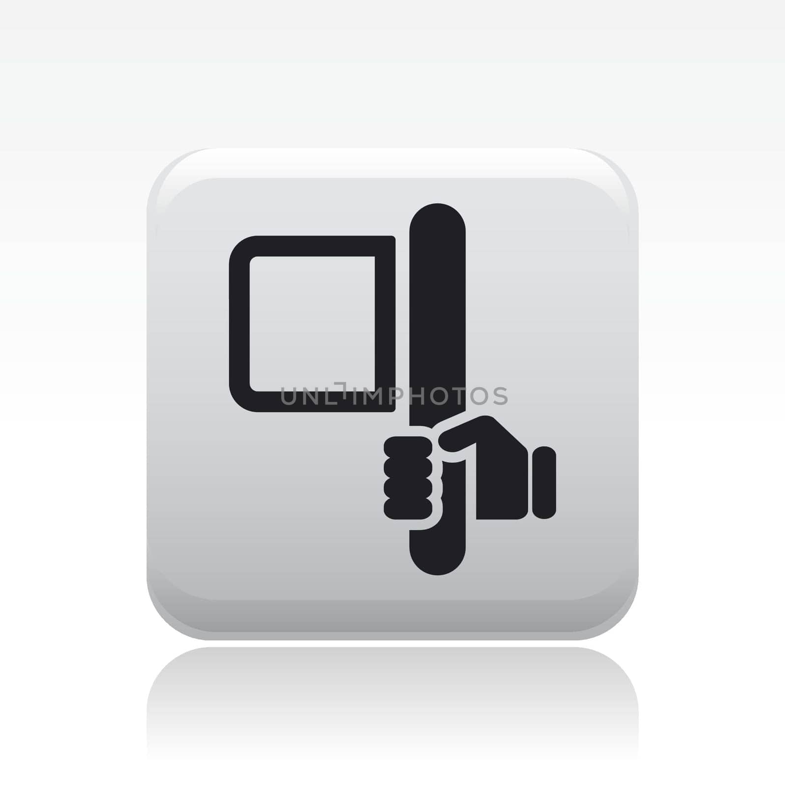 Vector illustration of single isolated flag icon