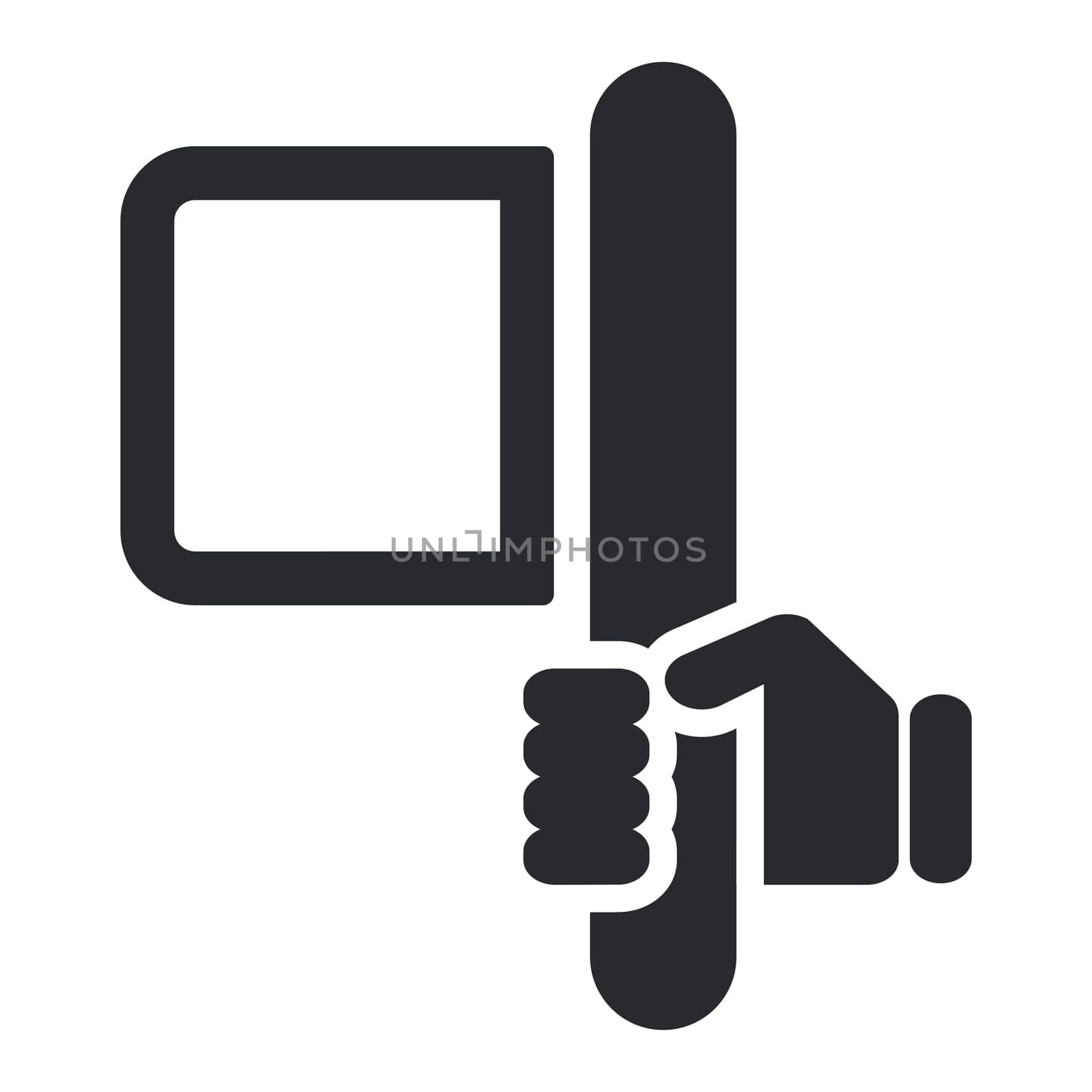 Vector illustration of single isolated flag icon
