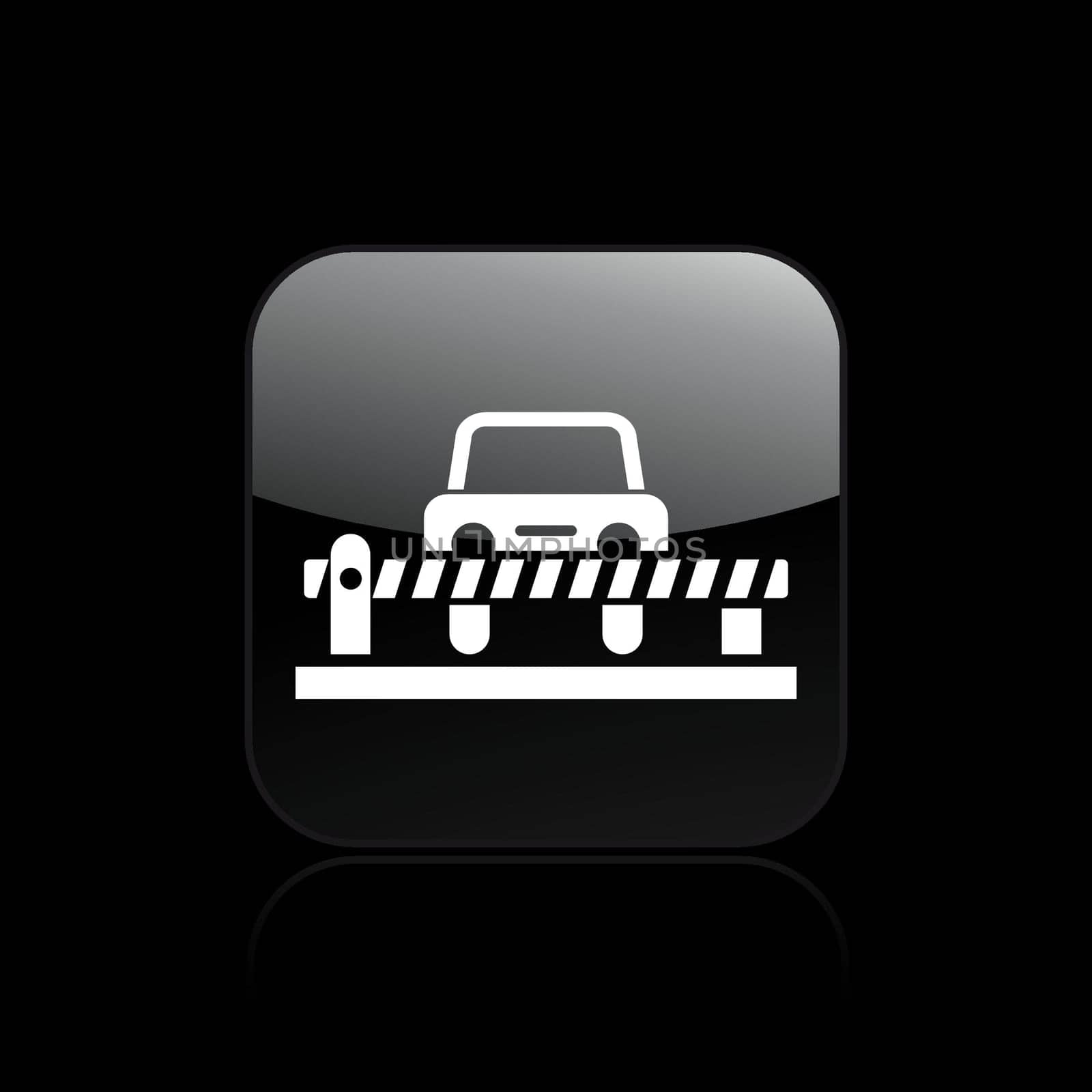 Vector illustration of single isolated bar icon