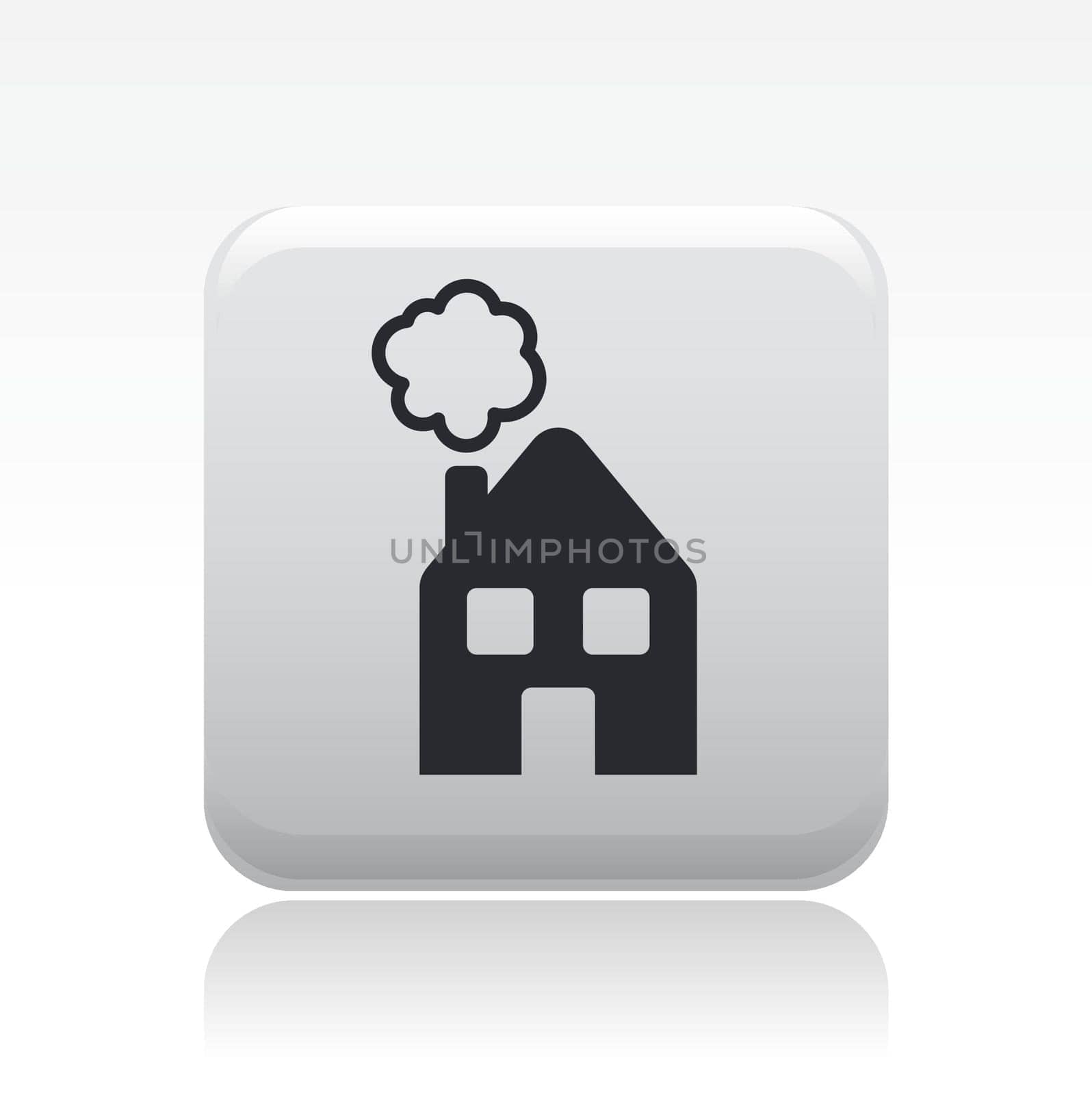 Vector illustration of single isolated home icon