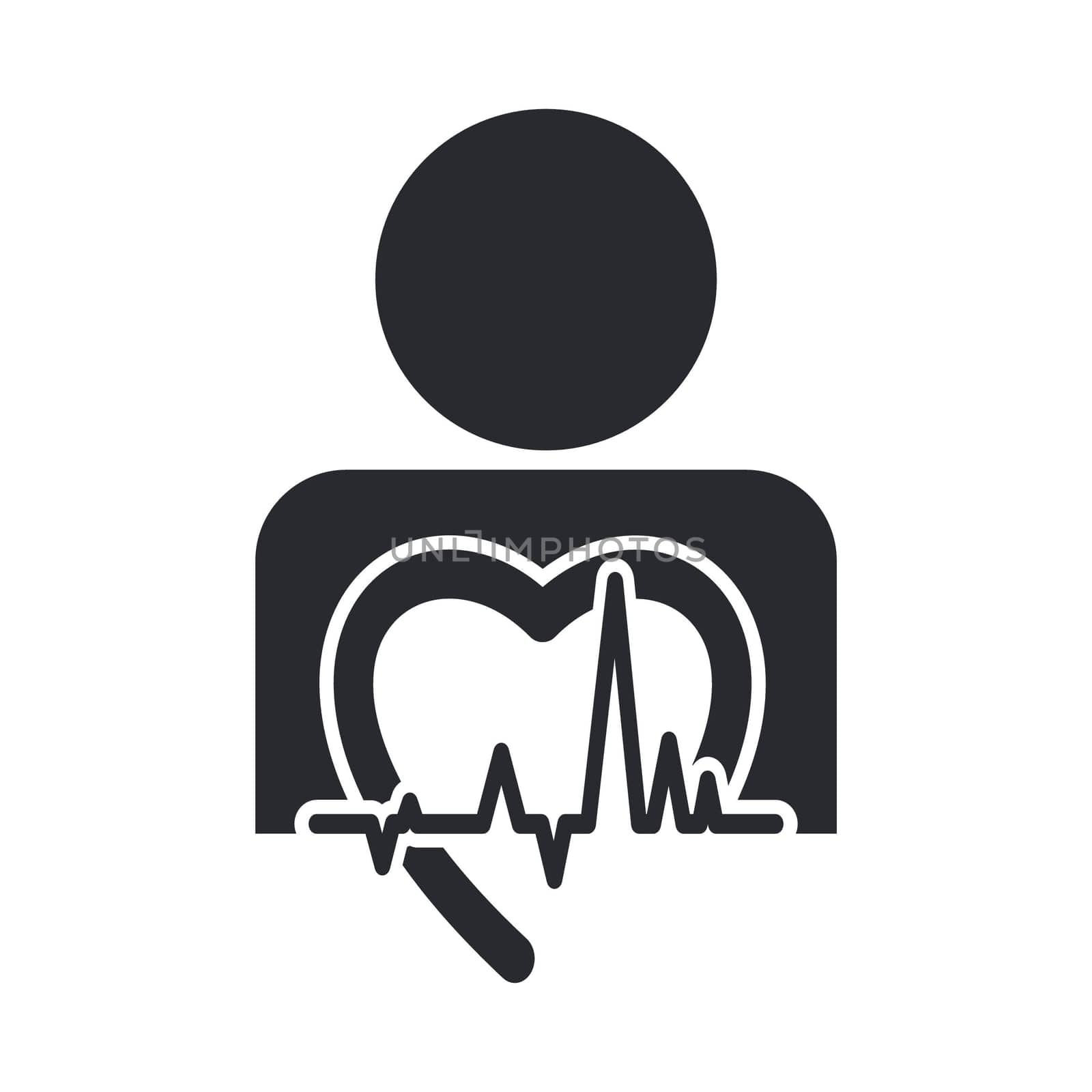 Vector illustration of single isolated medical icon