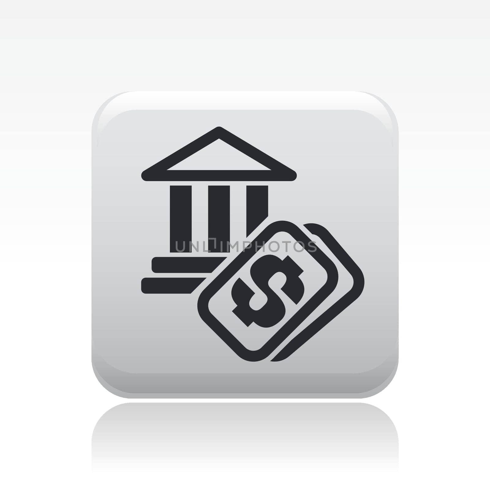 Vector illustration of single isolated historical site cost icon