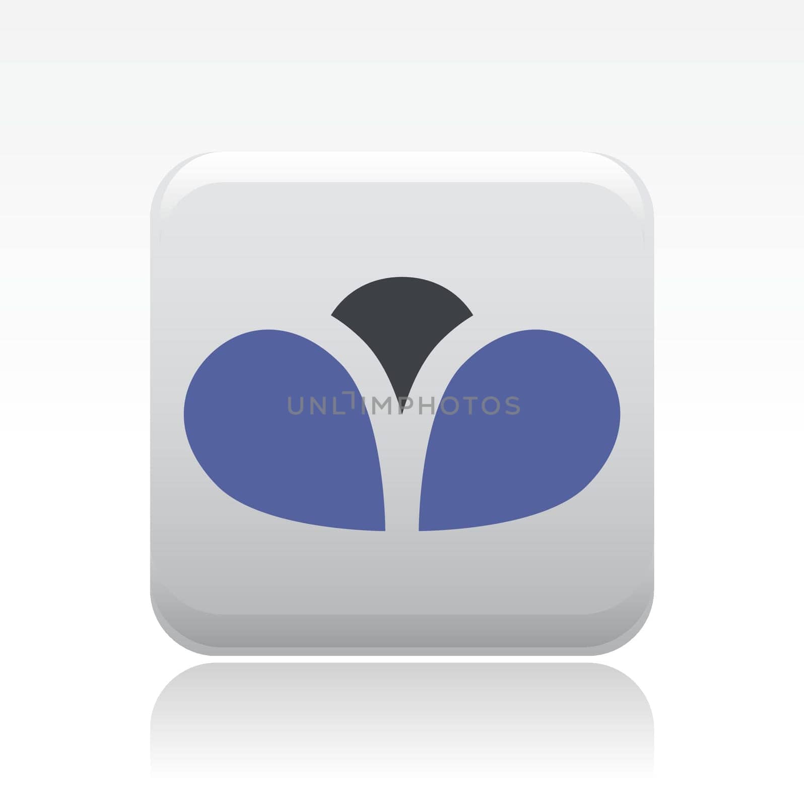 Vector illustration of single isolated abstract icon