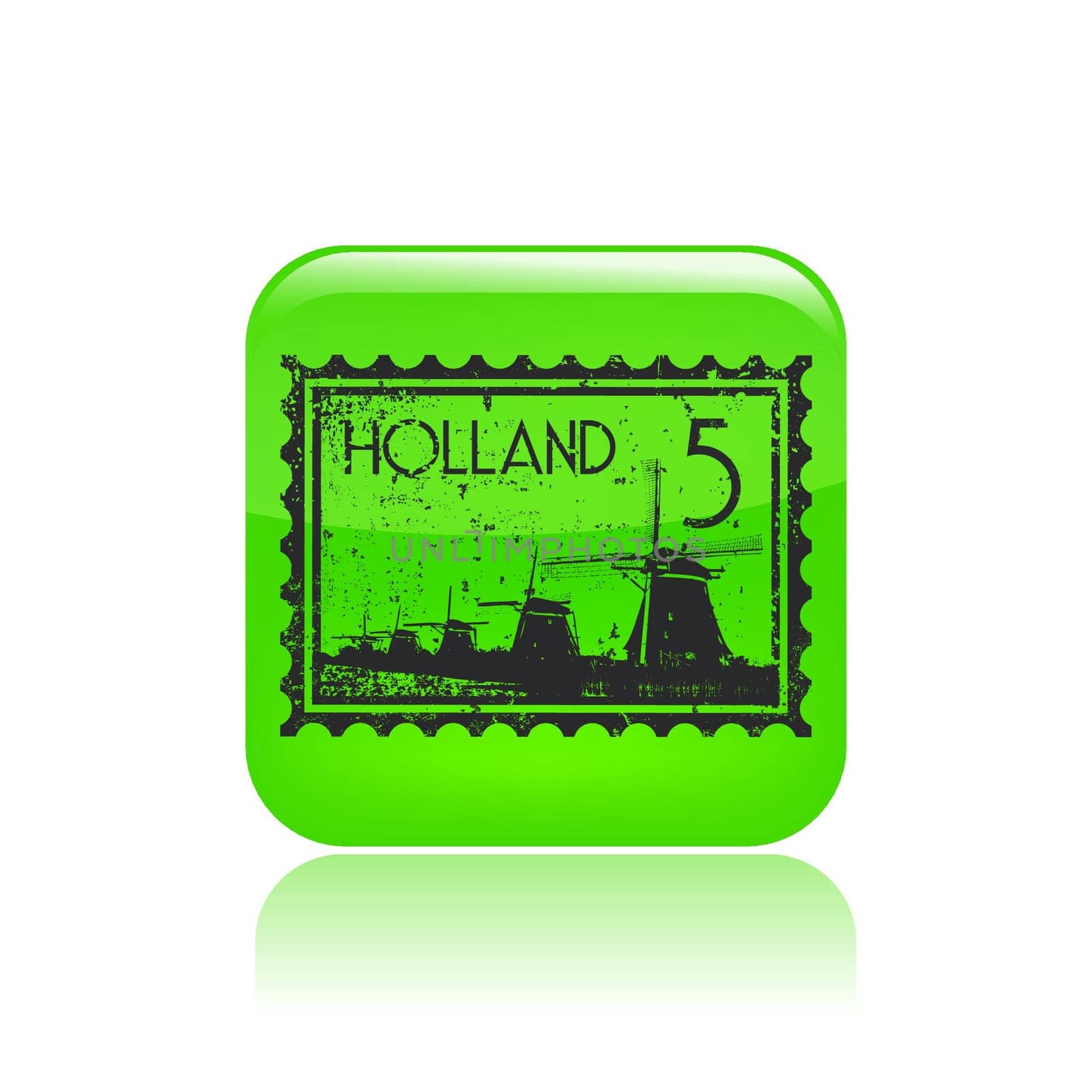 Vector illustration of single isolated Holland icon