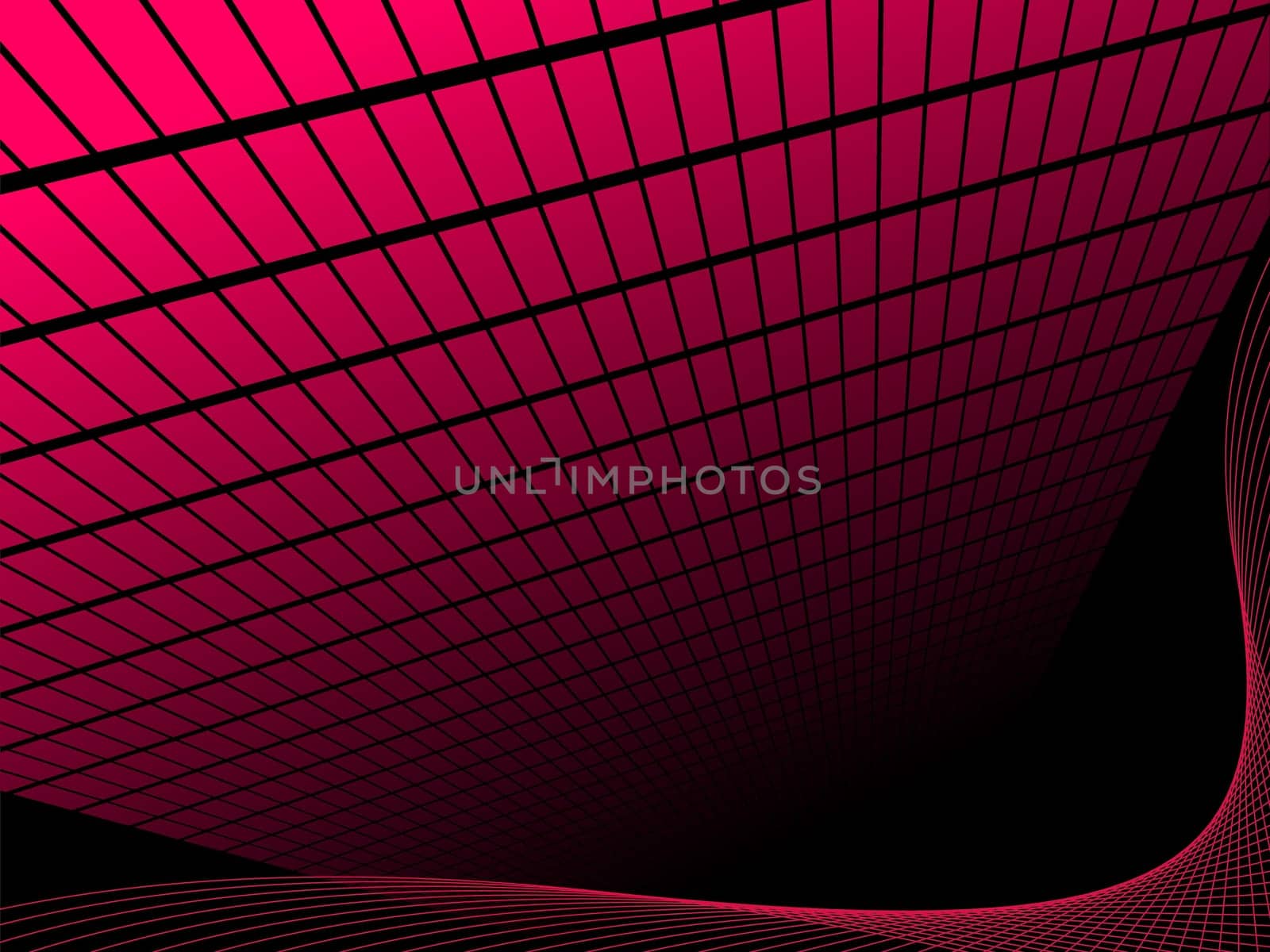 Abstract red background with waves