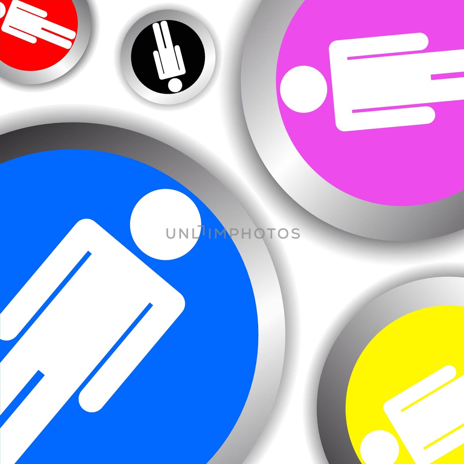 Vector illustration of confusion concept icon