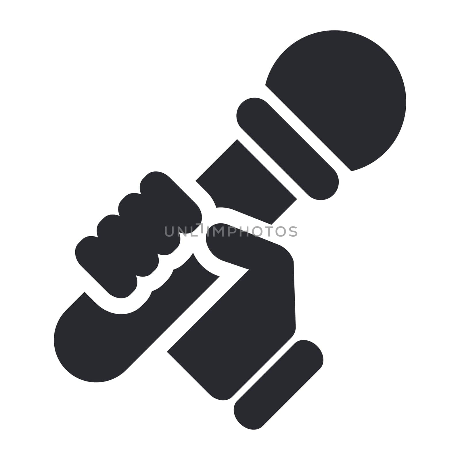 Vector illustration of single isolated karaoke icon