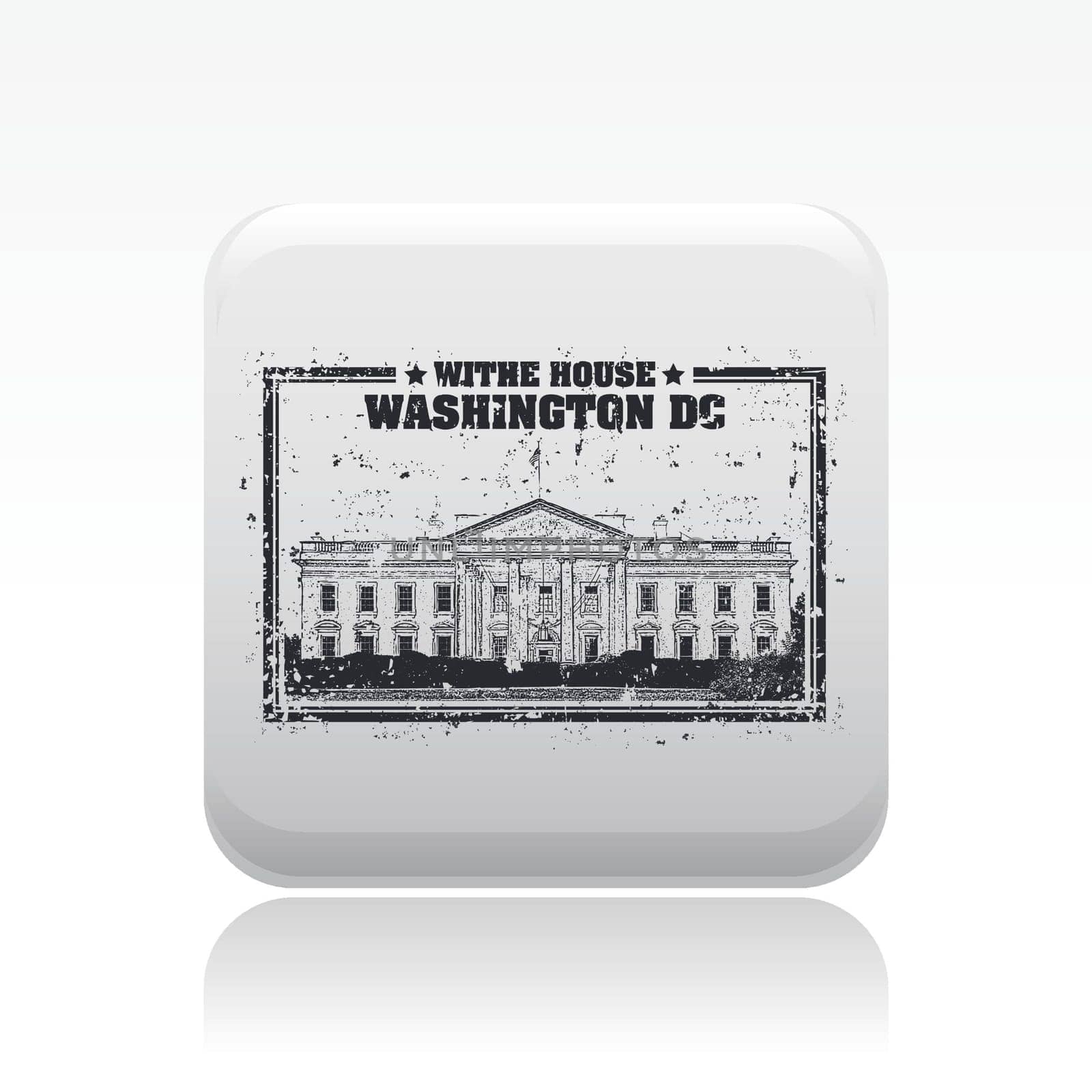 Vector illustration of single isolated washington icon