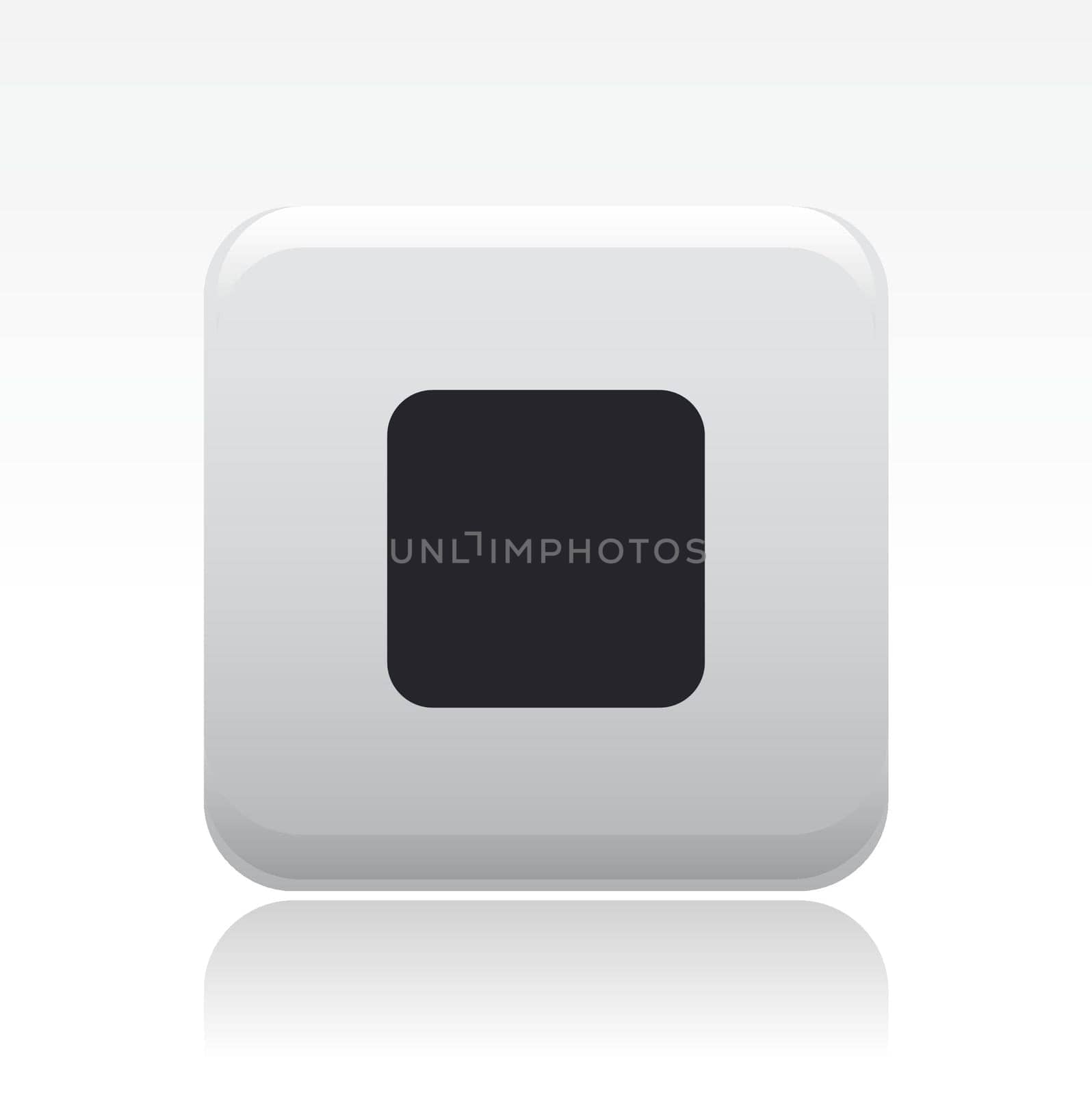 Vector illustration of single isolated player icon
