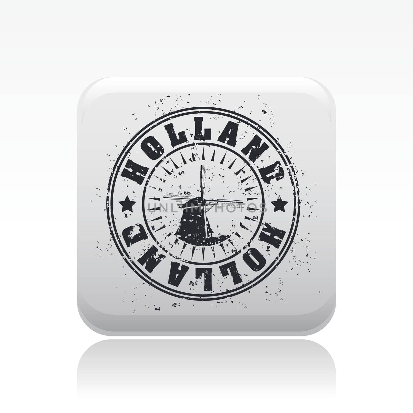 Vector illustration of single isolated Holland icon