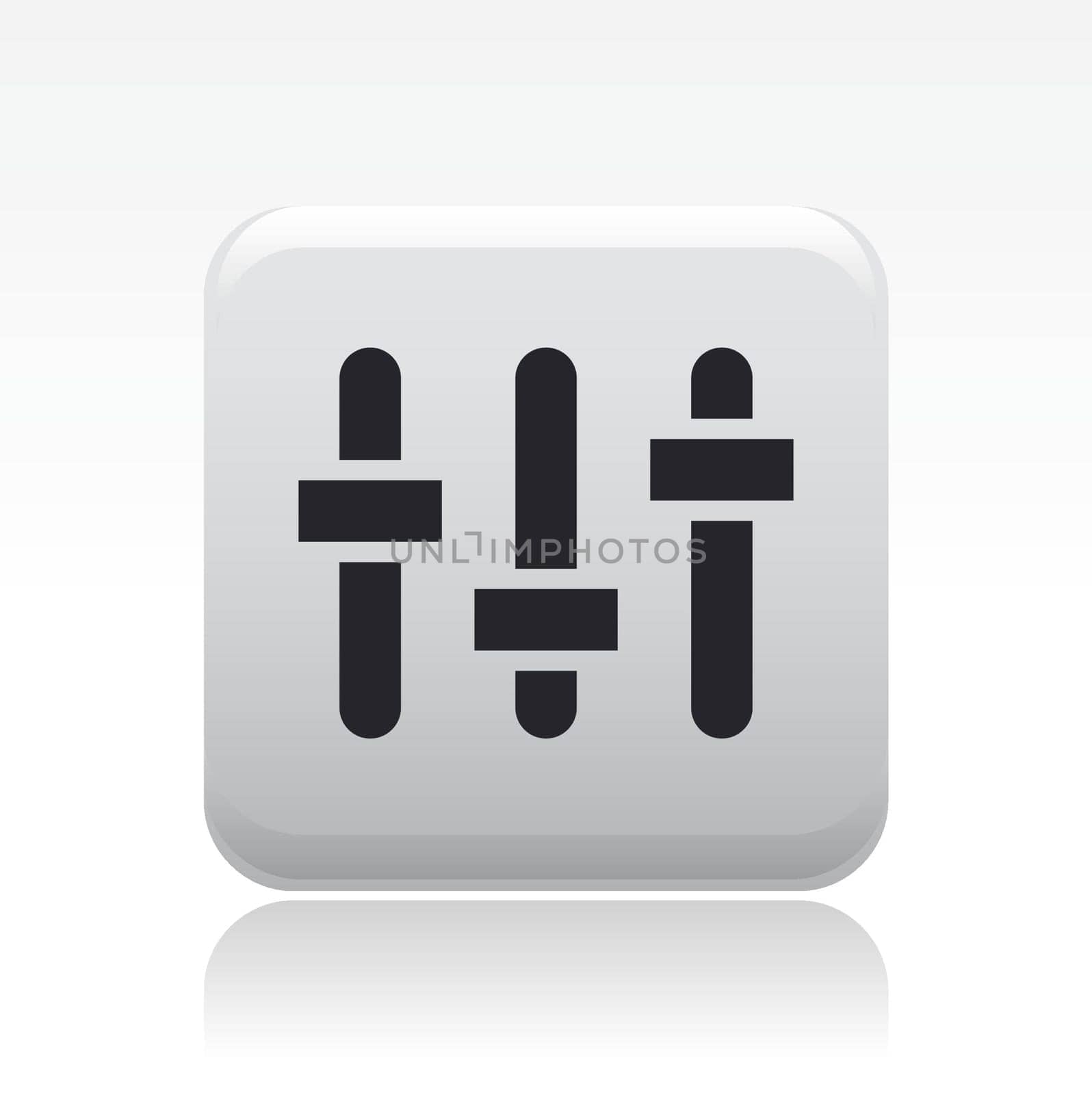 Vector illustration of single isolated mixer icon