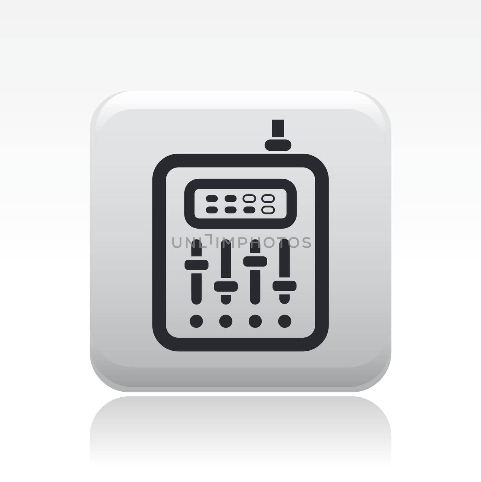 Vector illustration of single isolated mixer icon