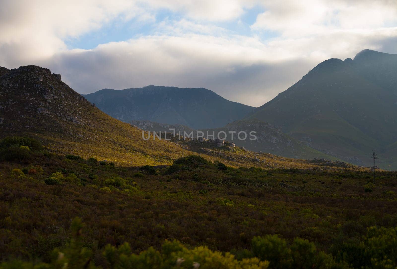Mountain landscape near Cape Town, South Africa