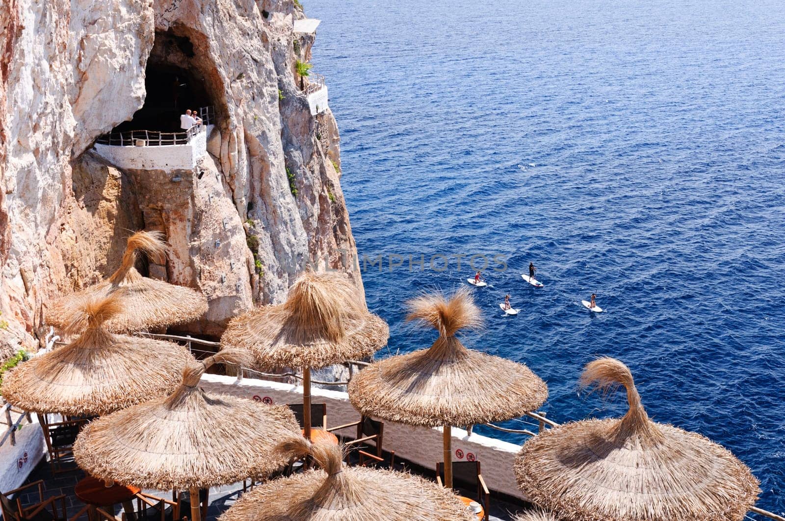 Cova d en Xoroi, cove in Cala en Porter, Minorca,Balearic islands, Spain