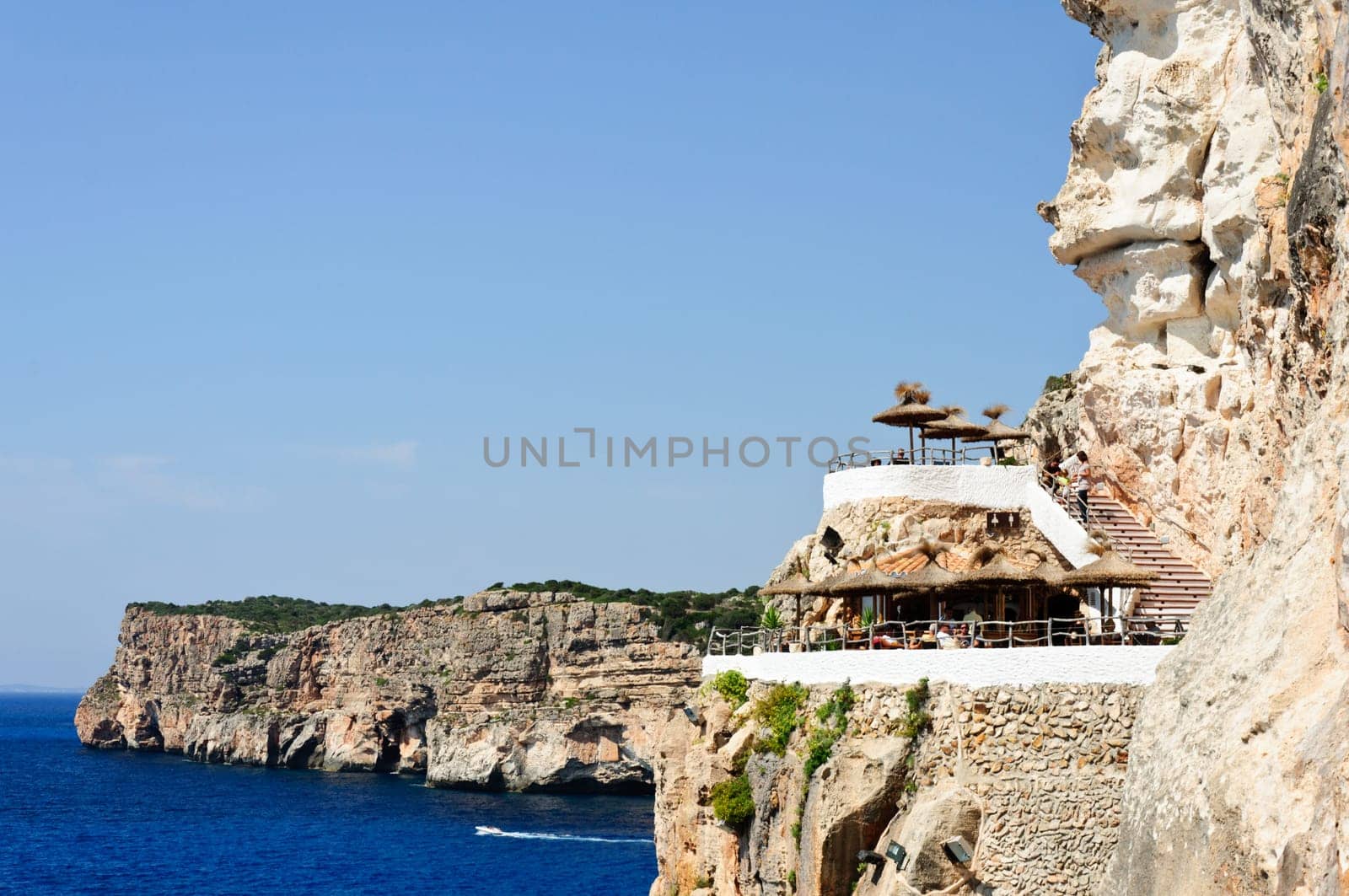 Cova d en Xoroi, cove in Cala en Porter, Minorca,Balearic islands, Spain