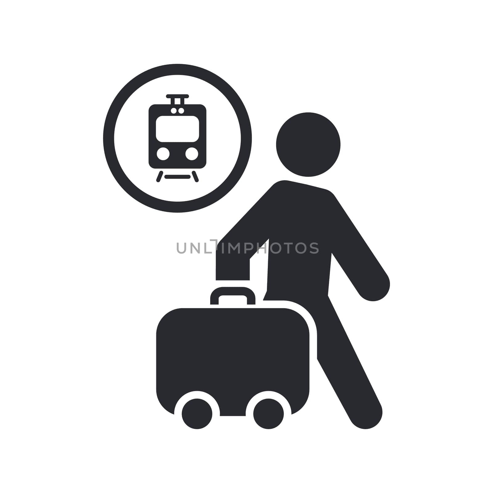 Vector illustration of single isolated travel icon