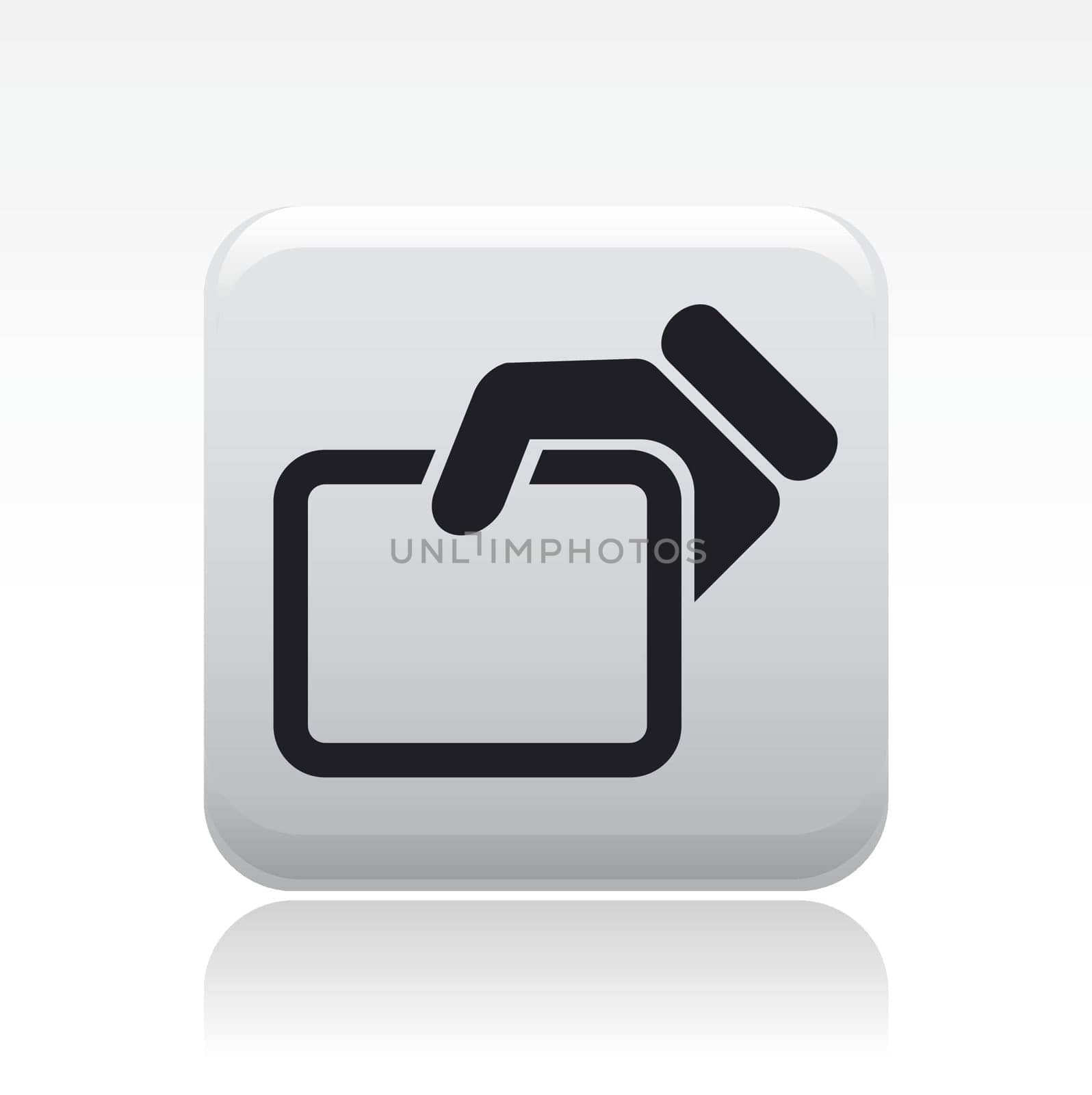 Vector illustration of single isolated show document icon