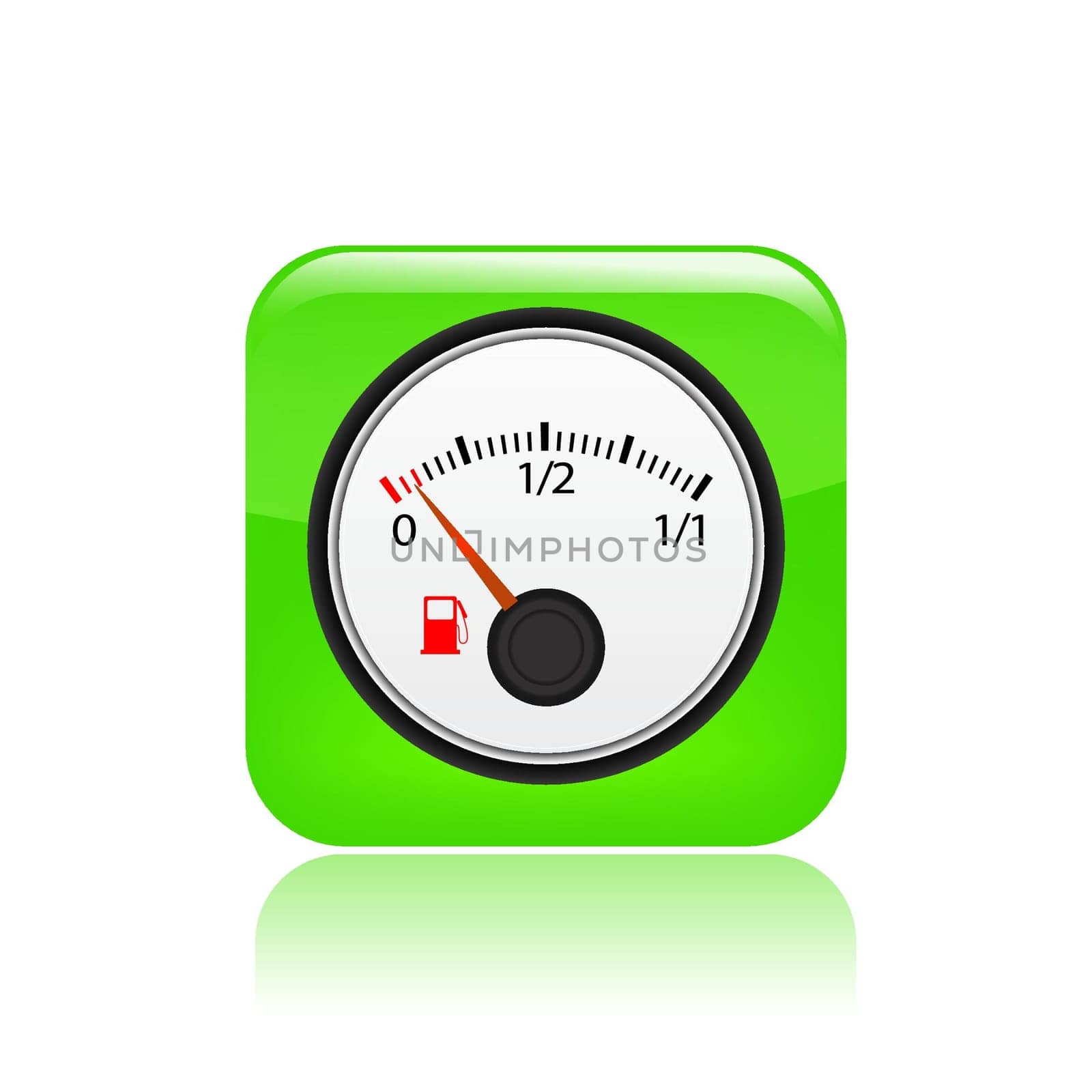 Vector illustration of single isolated gasoline icon