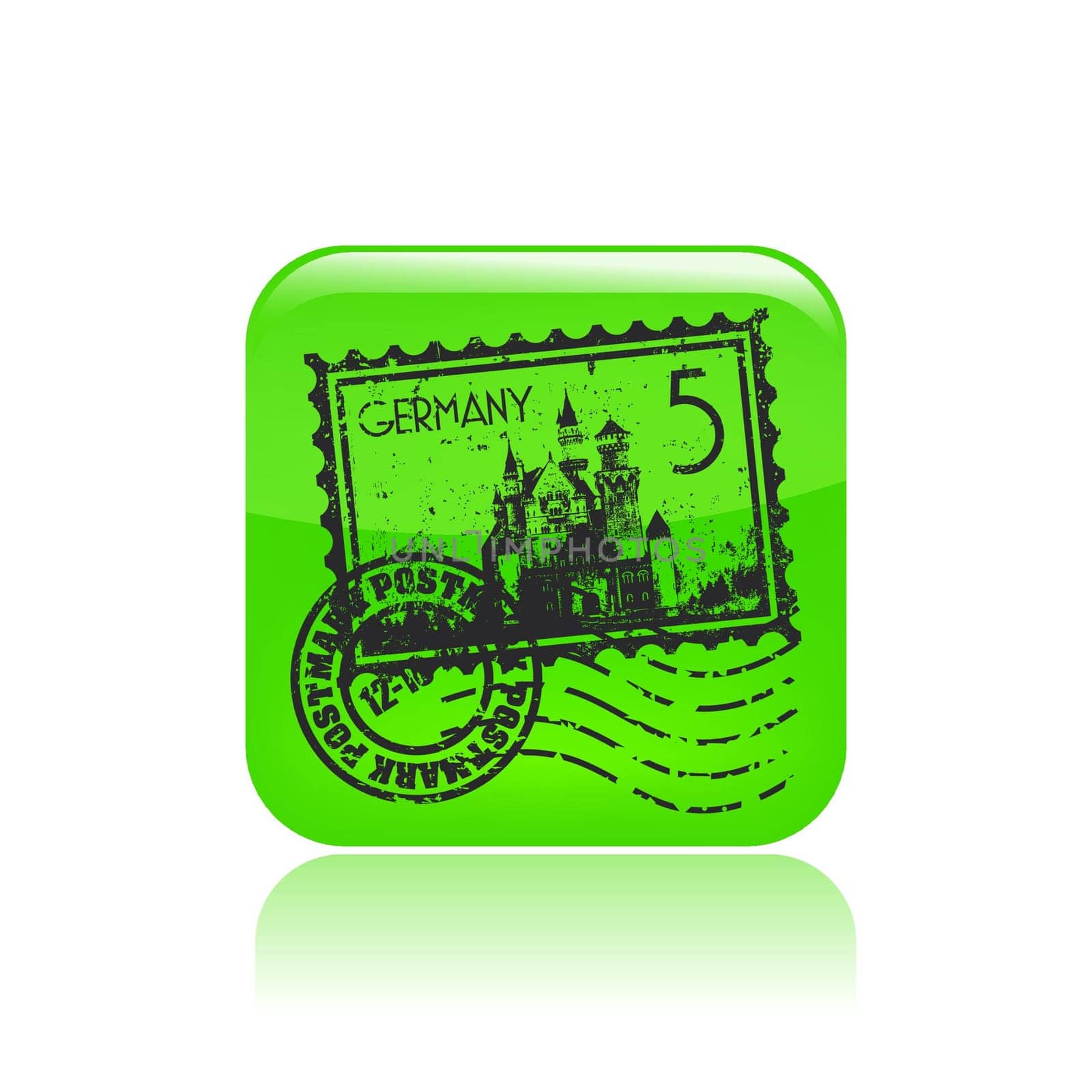 Vector illustration of single isolated Germany icon