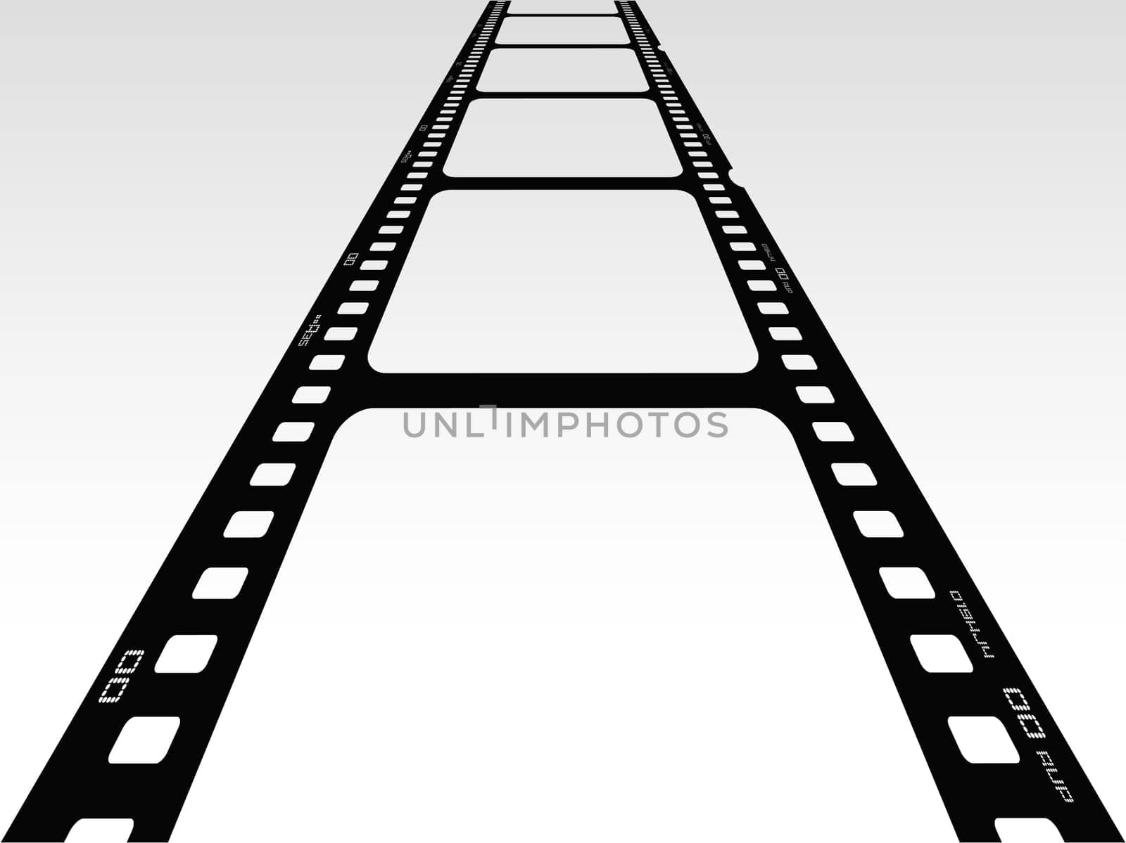 Vector illustration of isolated film icon
