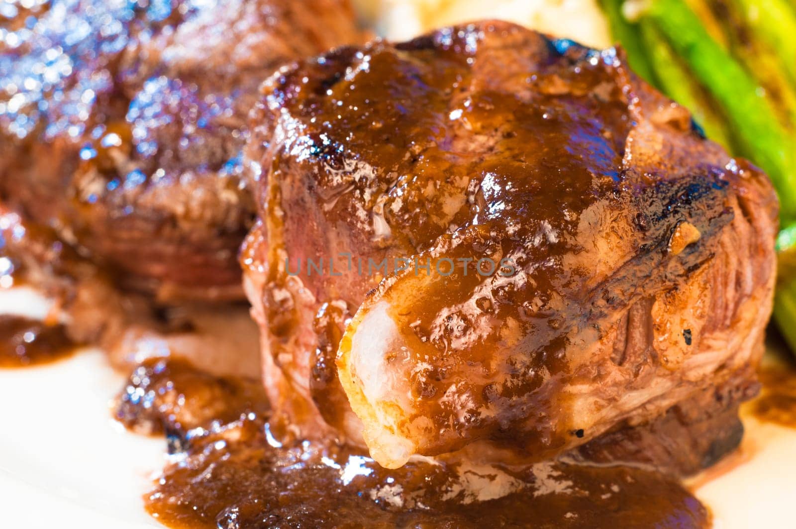 Filet mignon steak on a plate