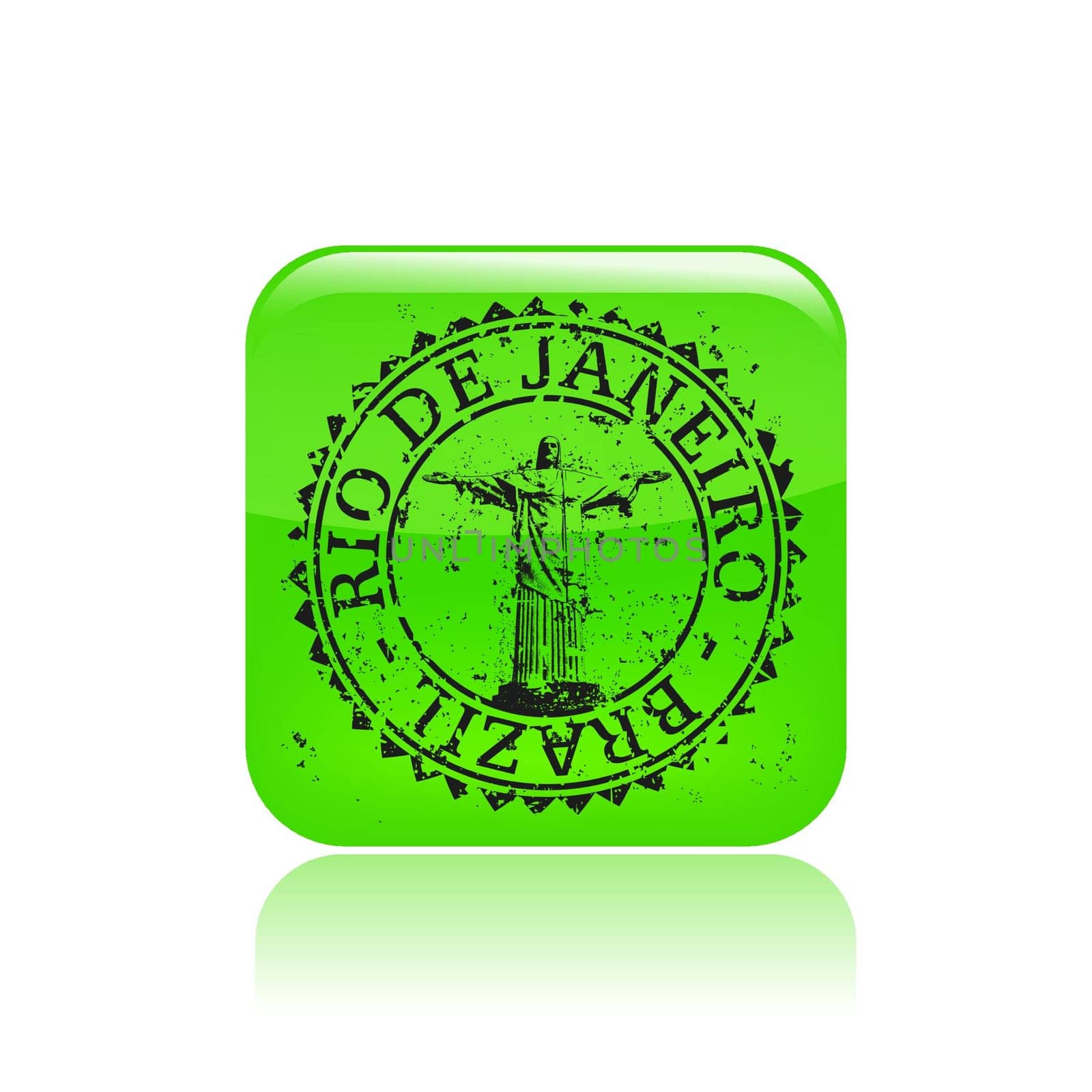 Vector illustration of single isolated Rio de Janeiro icon