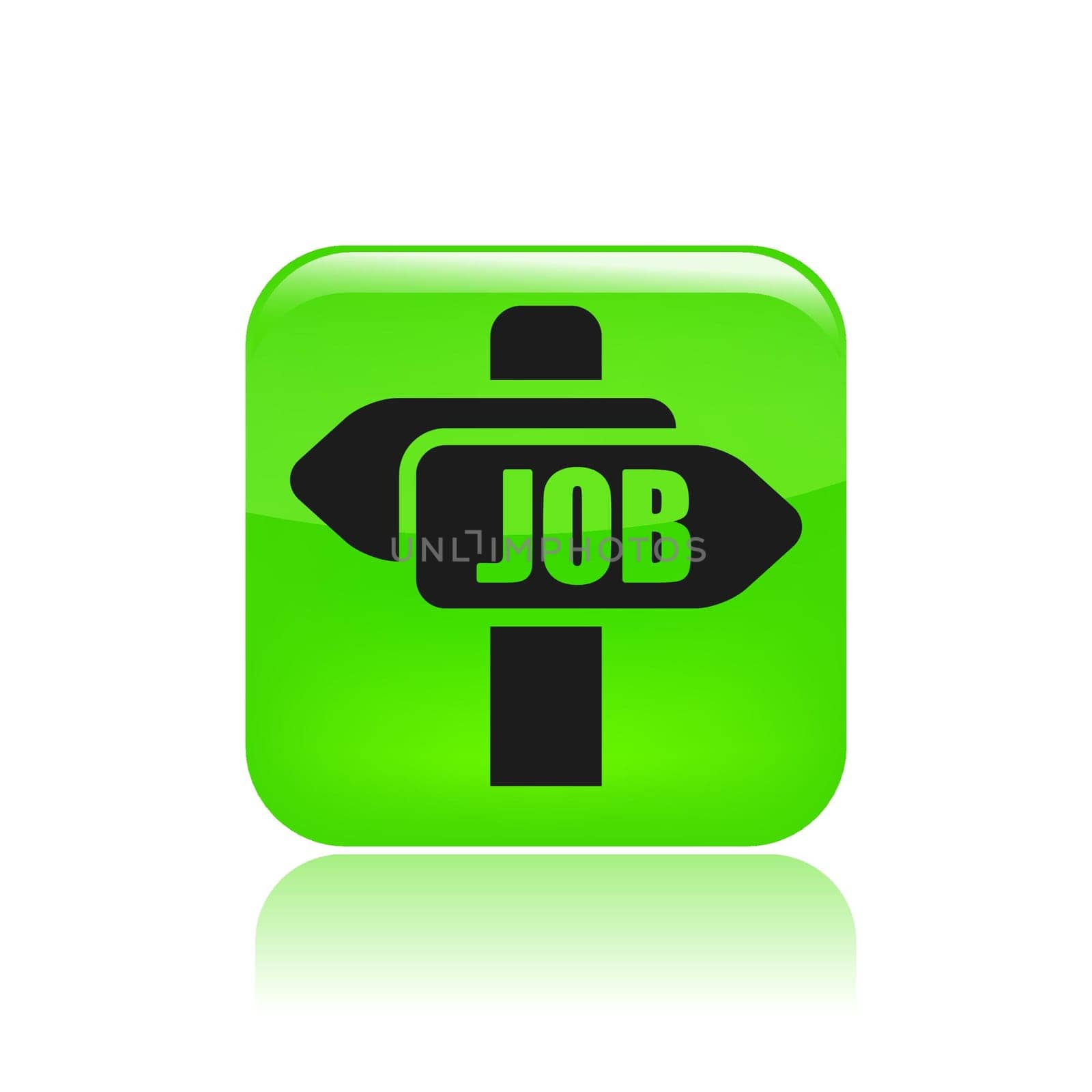 Vector illustration of single isolated job icon