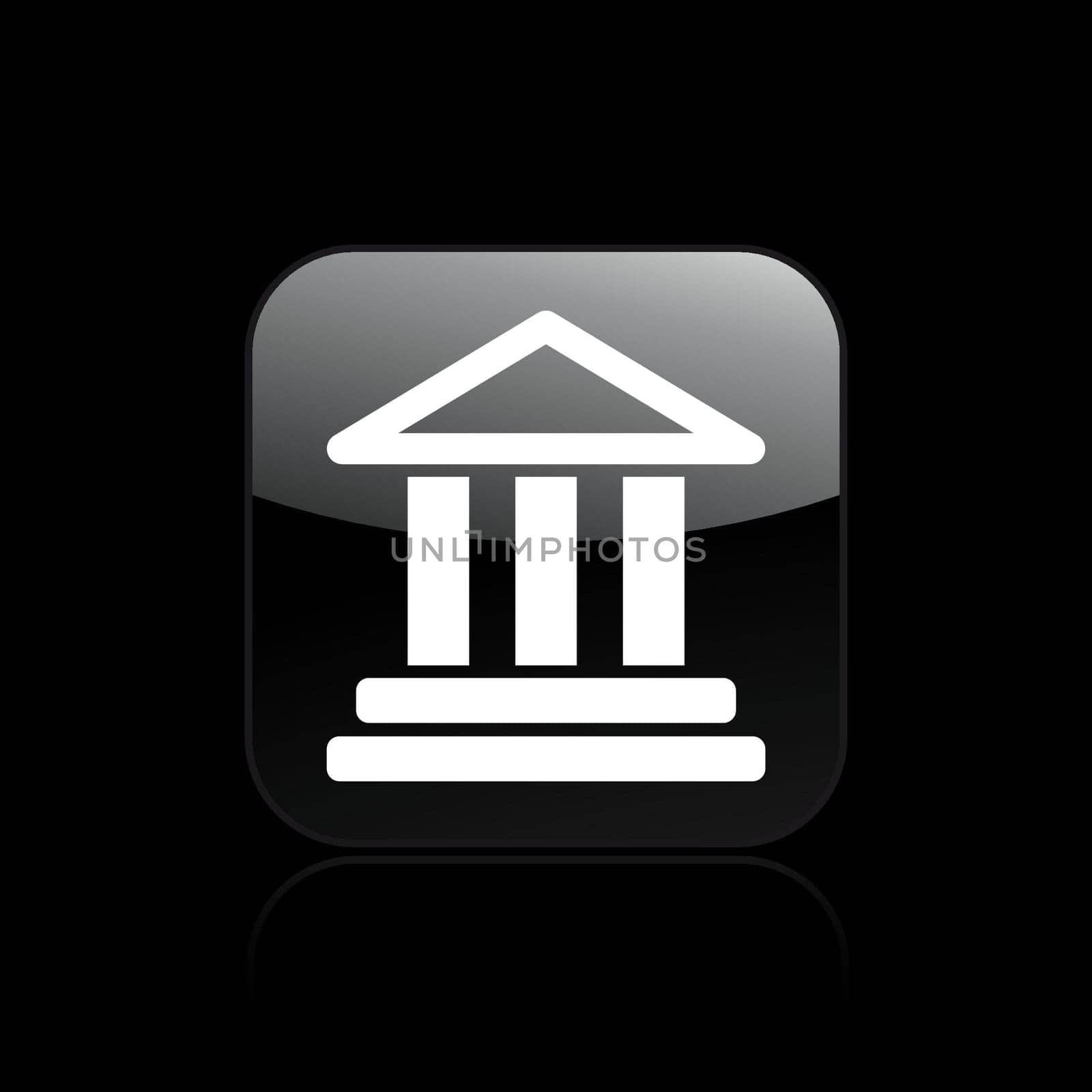 Vector illustration of single isolated temple icon