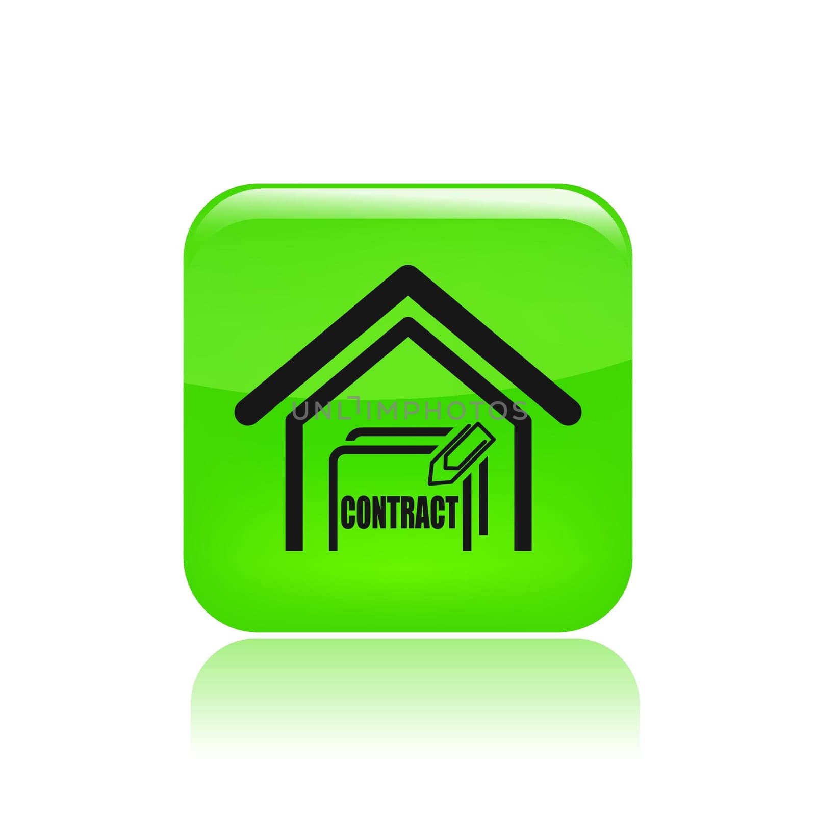 Vector illustration of single isolated real estate icon