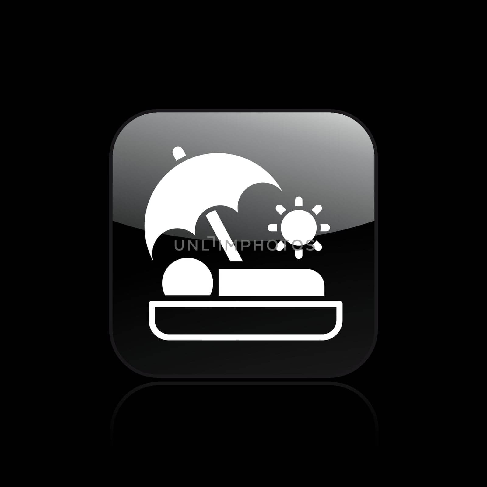 Vector illustration of single isolated summer holiday icon