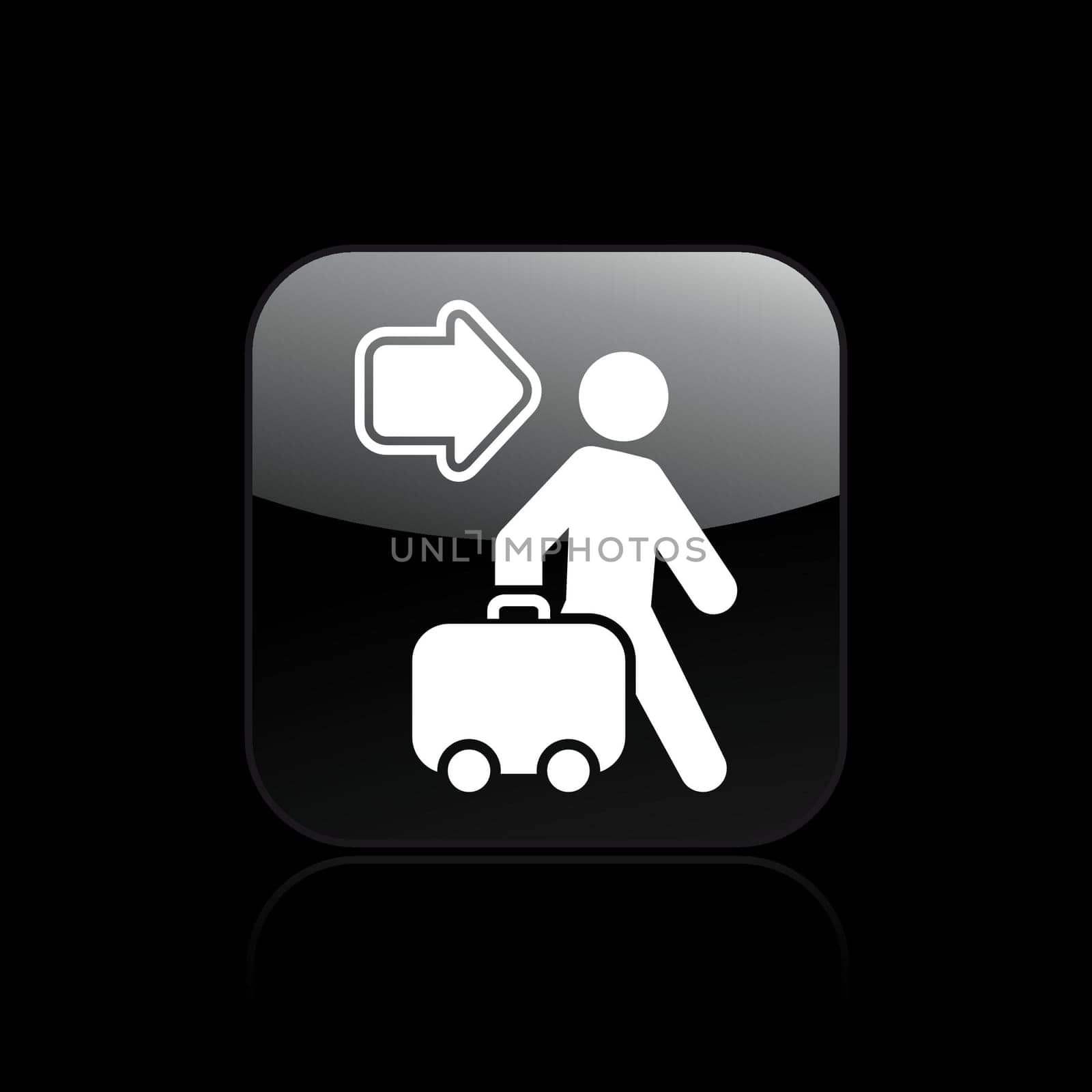 Vector illustration of single isolated travel icon