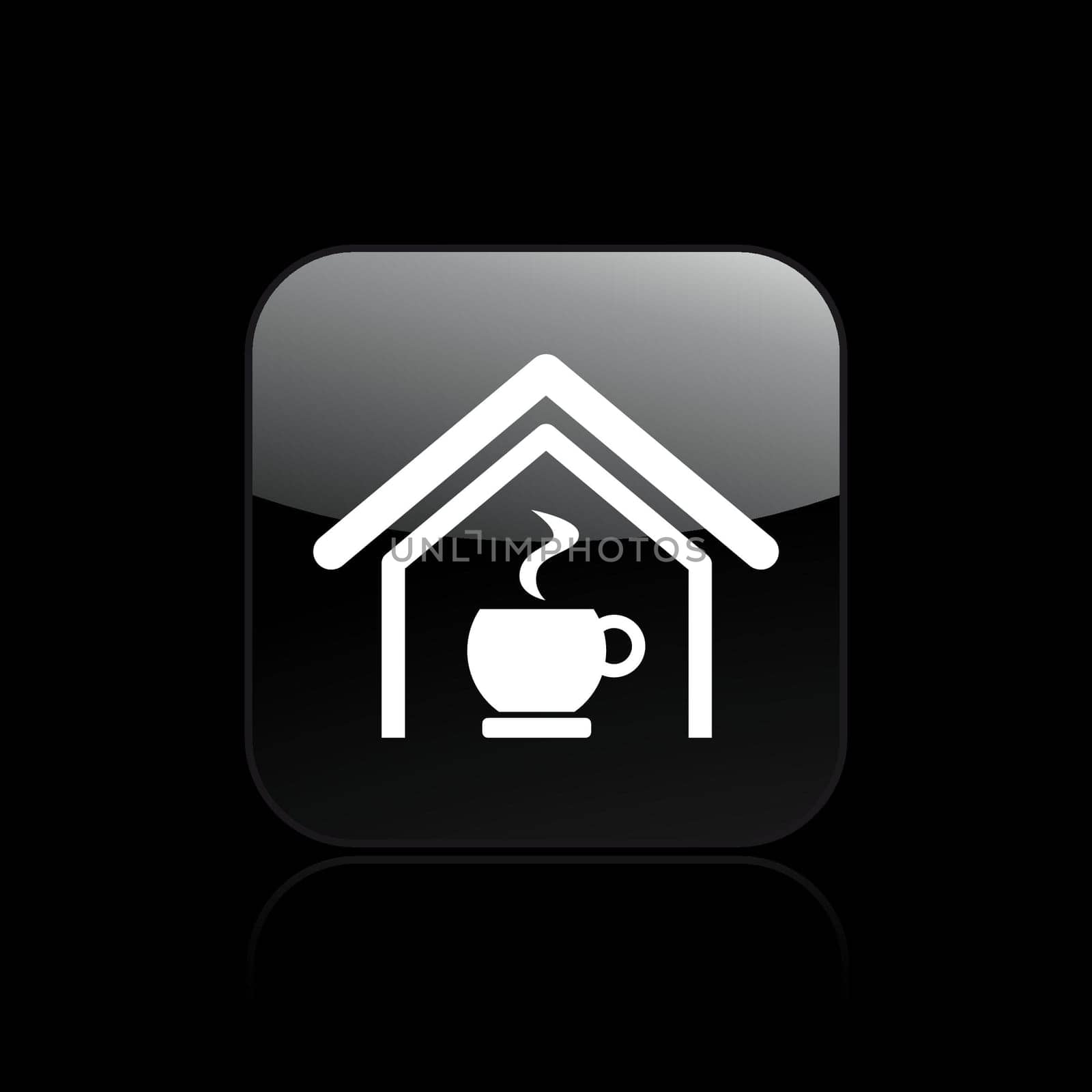 Vector illustration of single isolated coffee icon