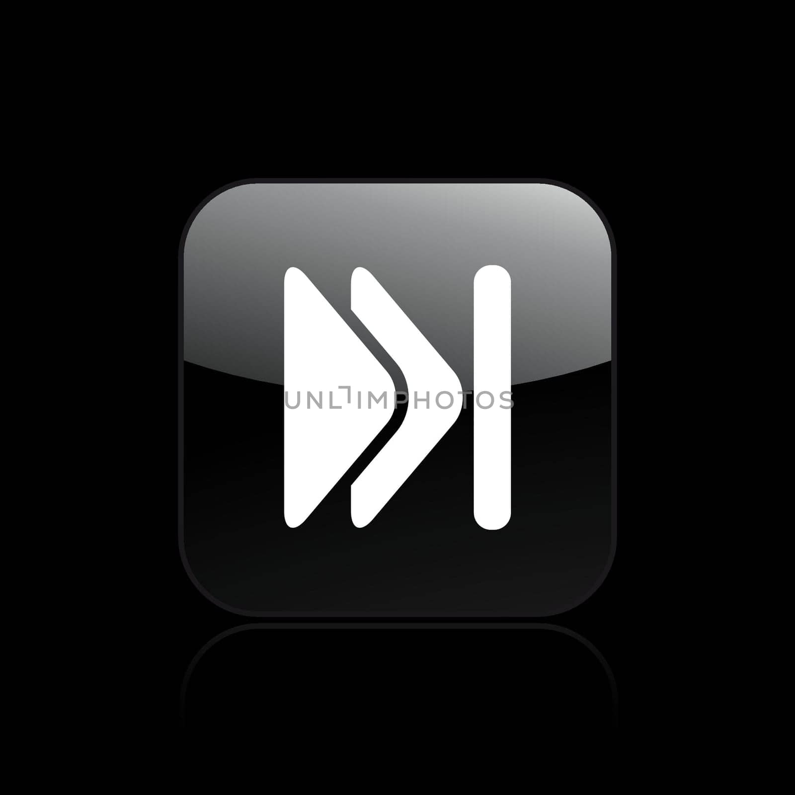 Vector illustration of single isolated skip icon