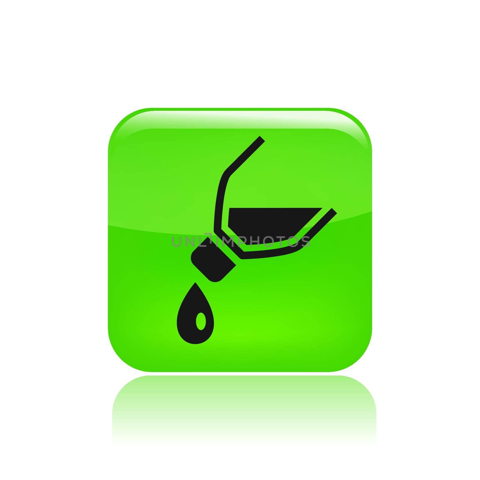 Vector illustration of single isolated pour icon
