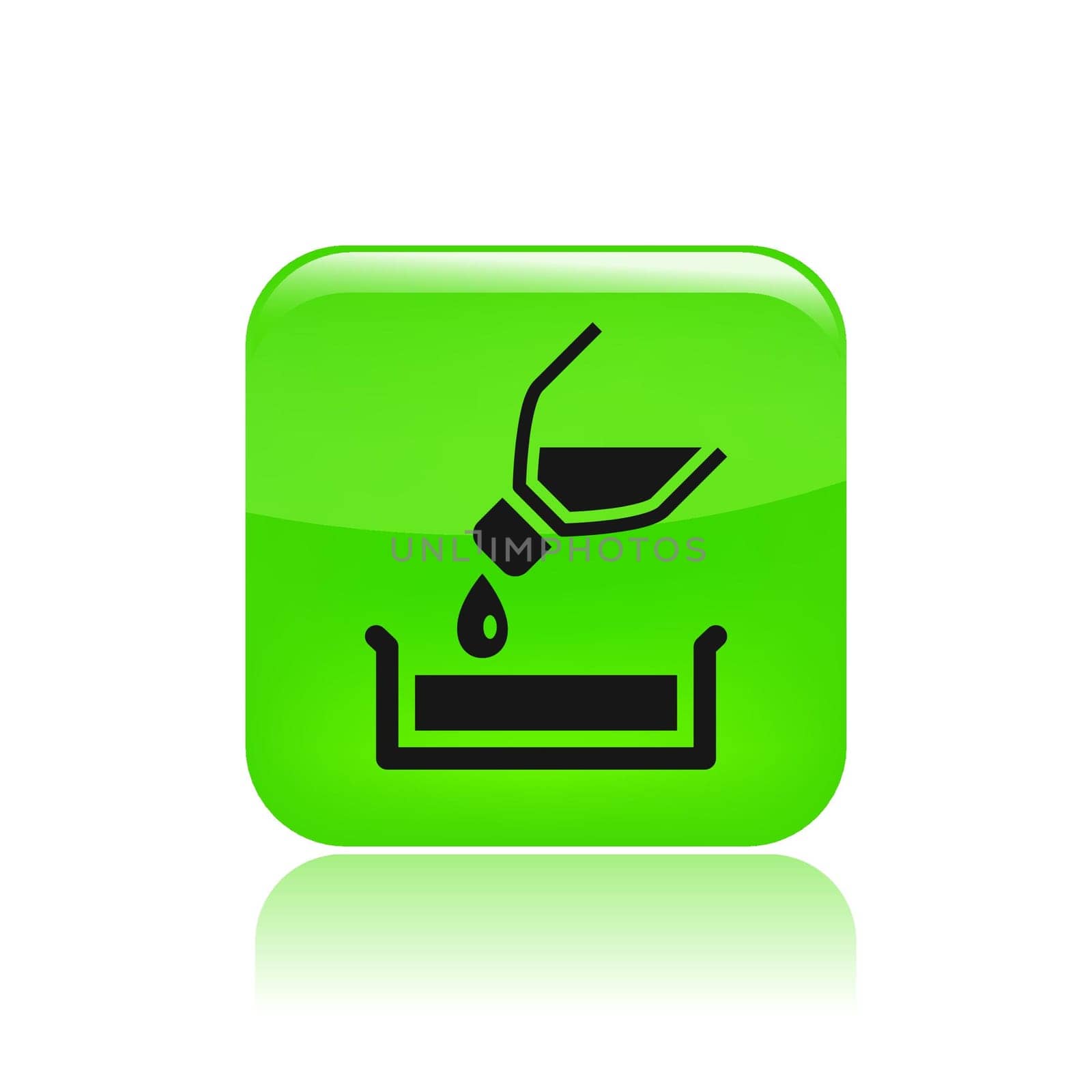 Vector illustration of single isolated pouring icon
