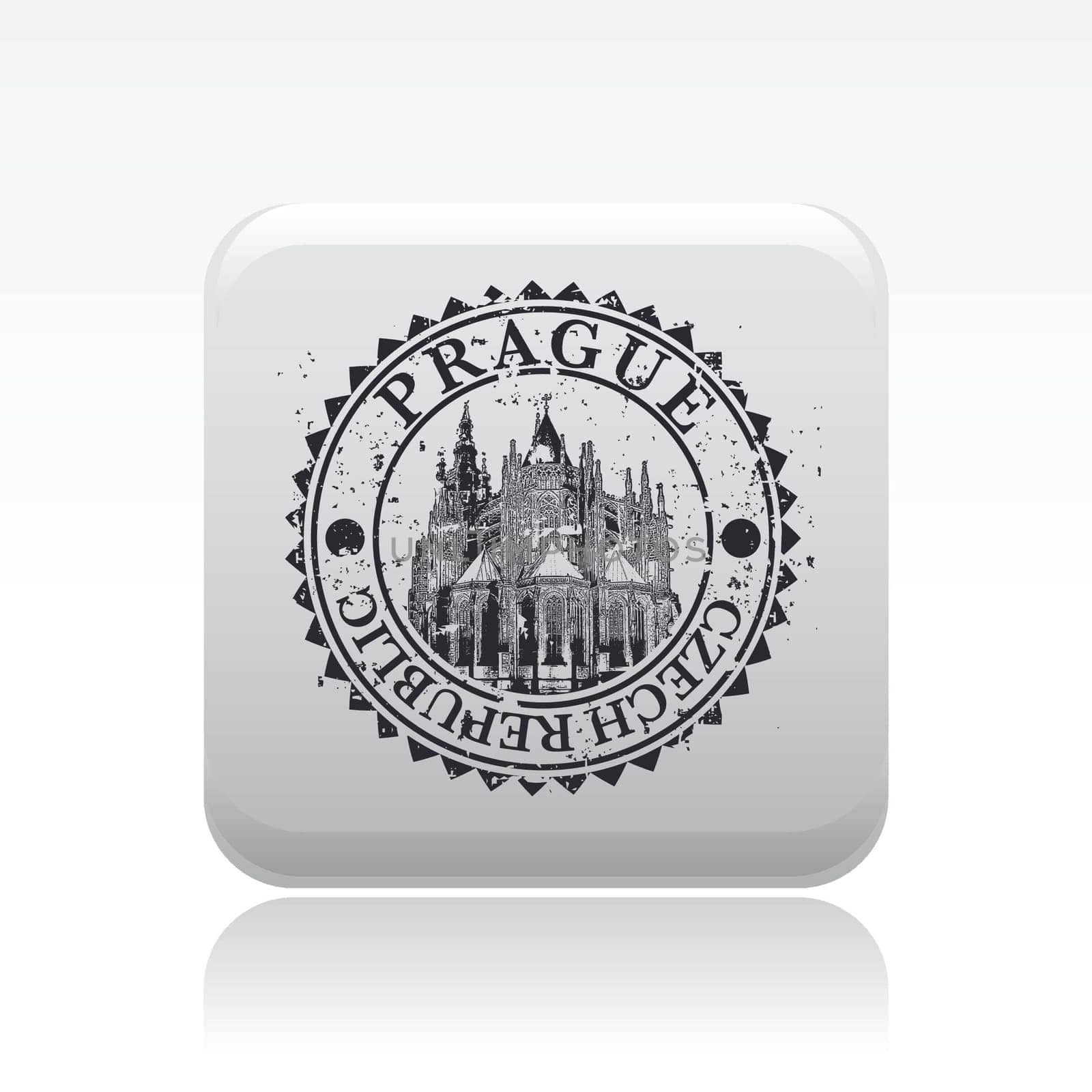 Vector illustration of single isolated Prgue icon