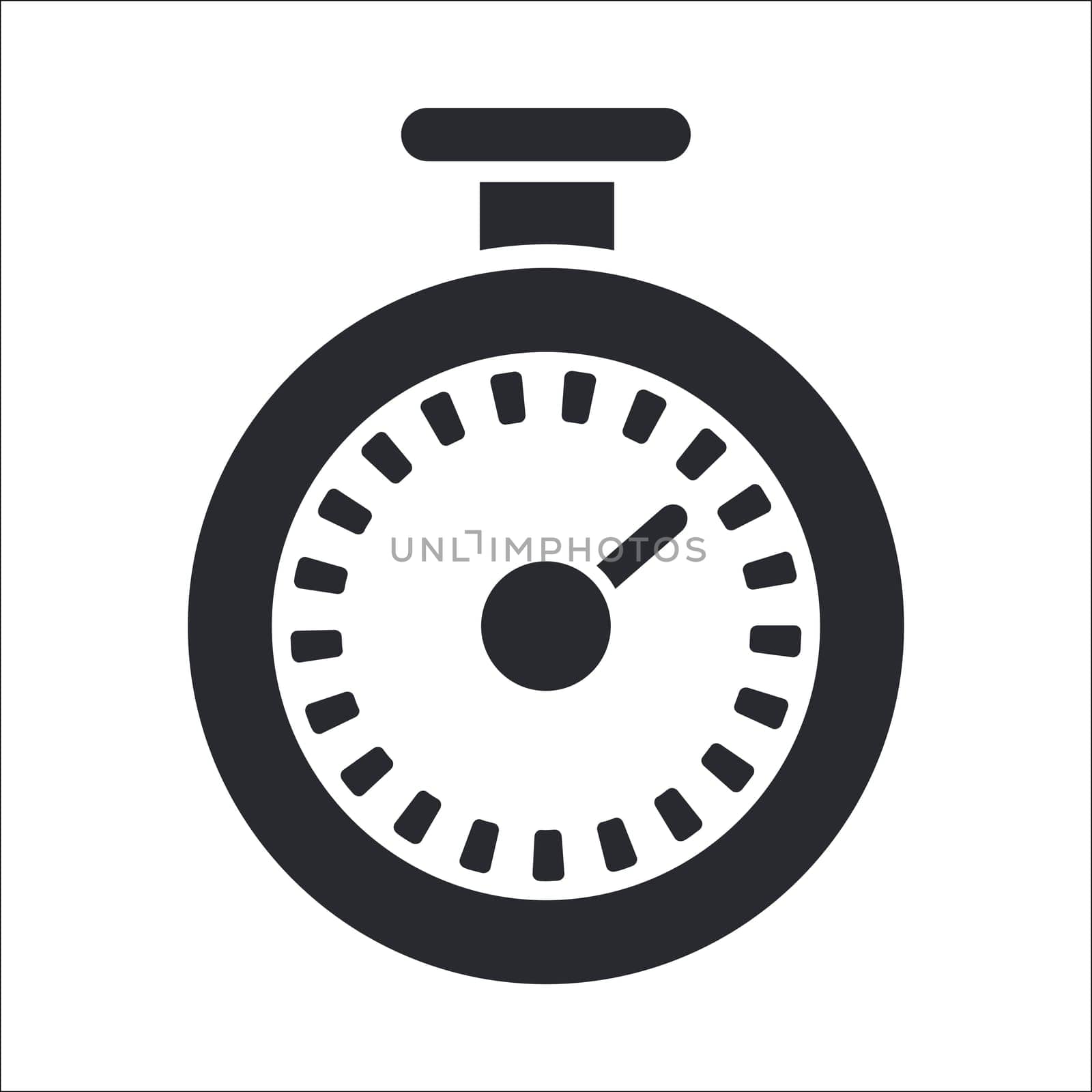 Vector illustration of single isolated timer icon