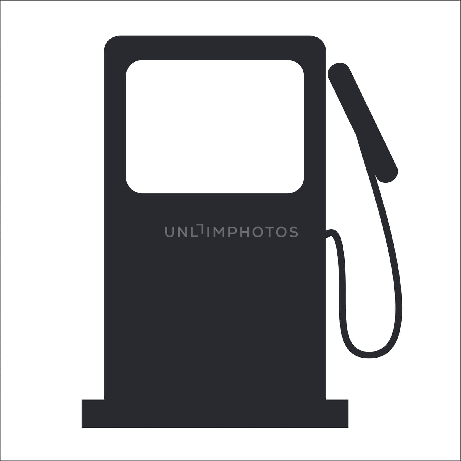 Vector illustration of single isolated gasoline icon