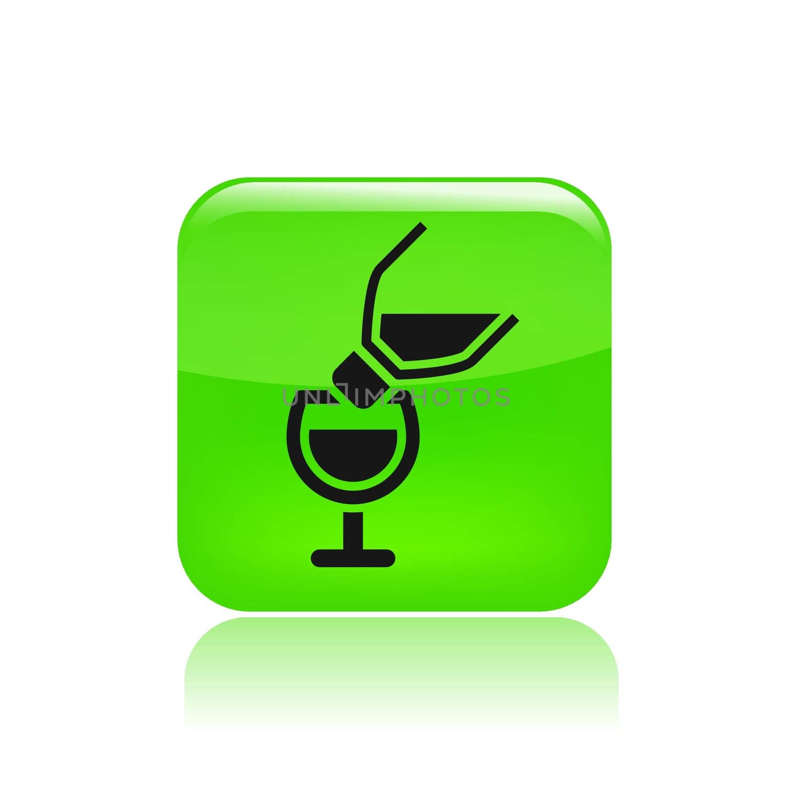 Vector illustration of single isolated pour icon