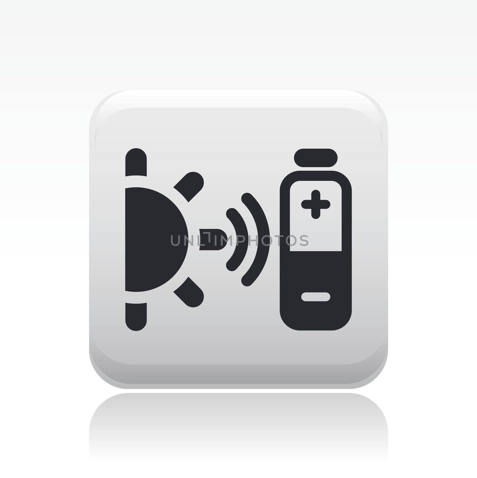 Vector illustration of single isolated biobattery icon