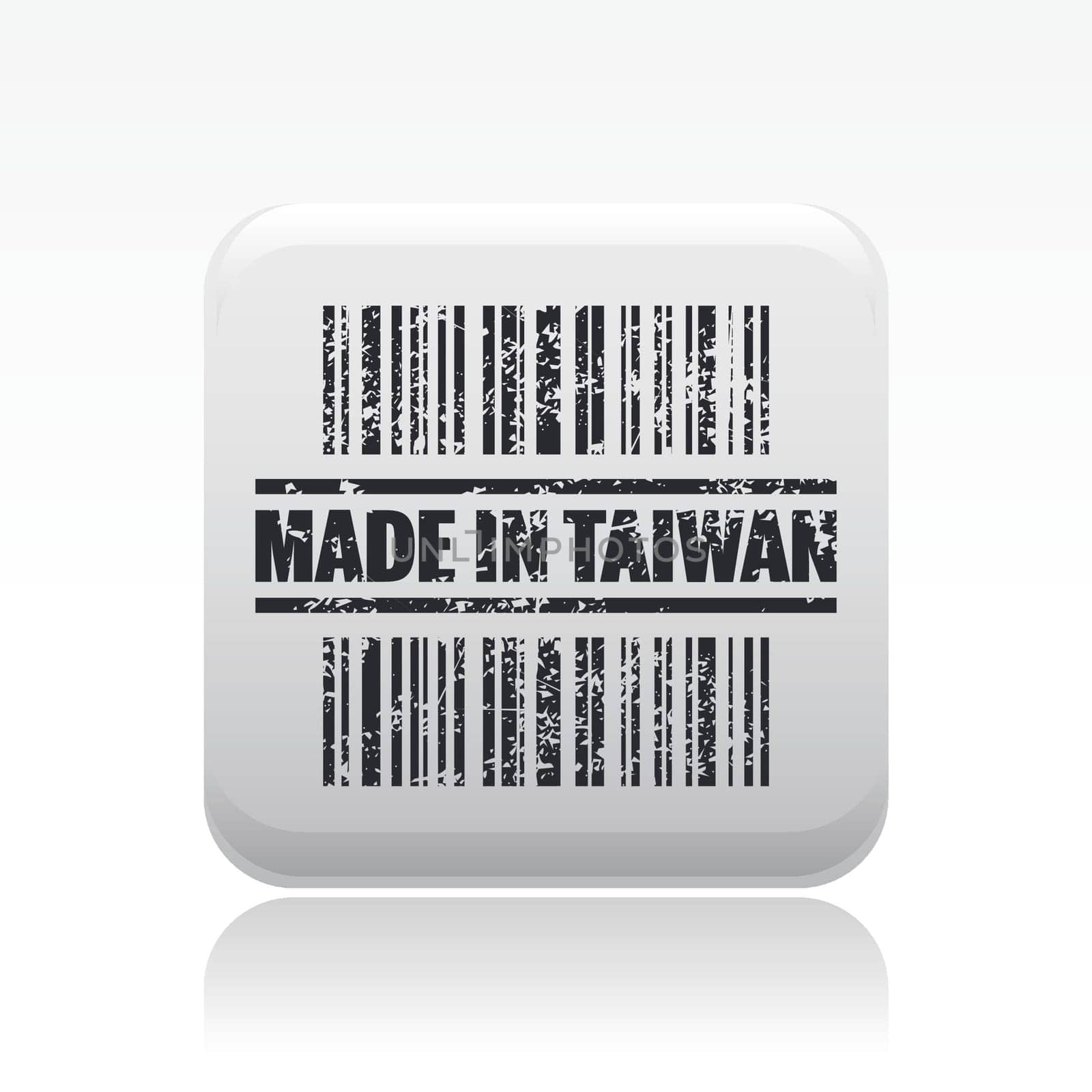 Vector illustration of single isolated made in Taiwan icon