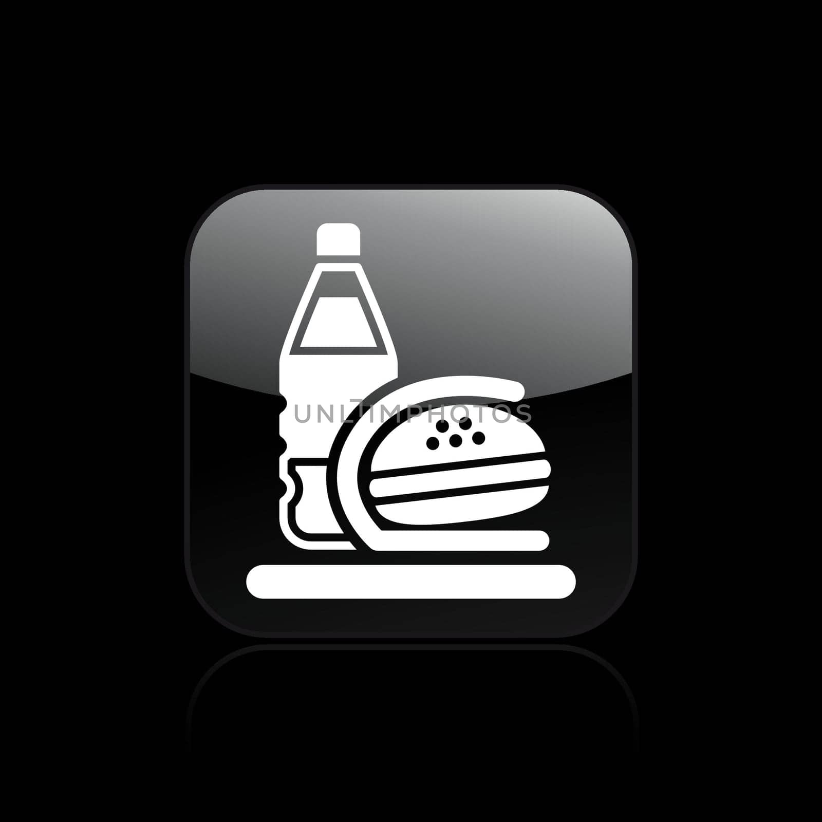Vector illustration of single isolated fast food icon