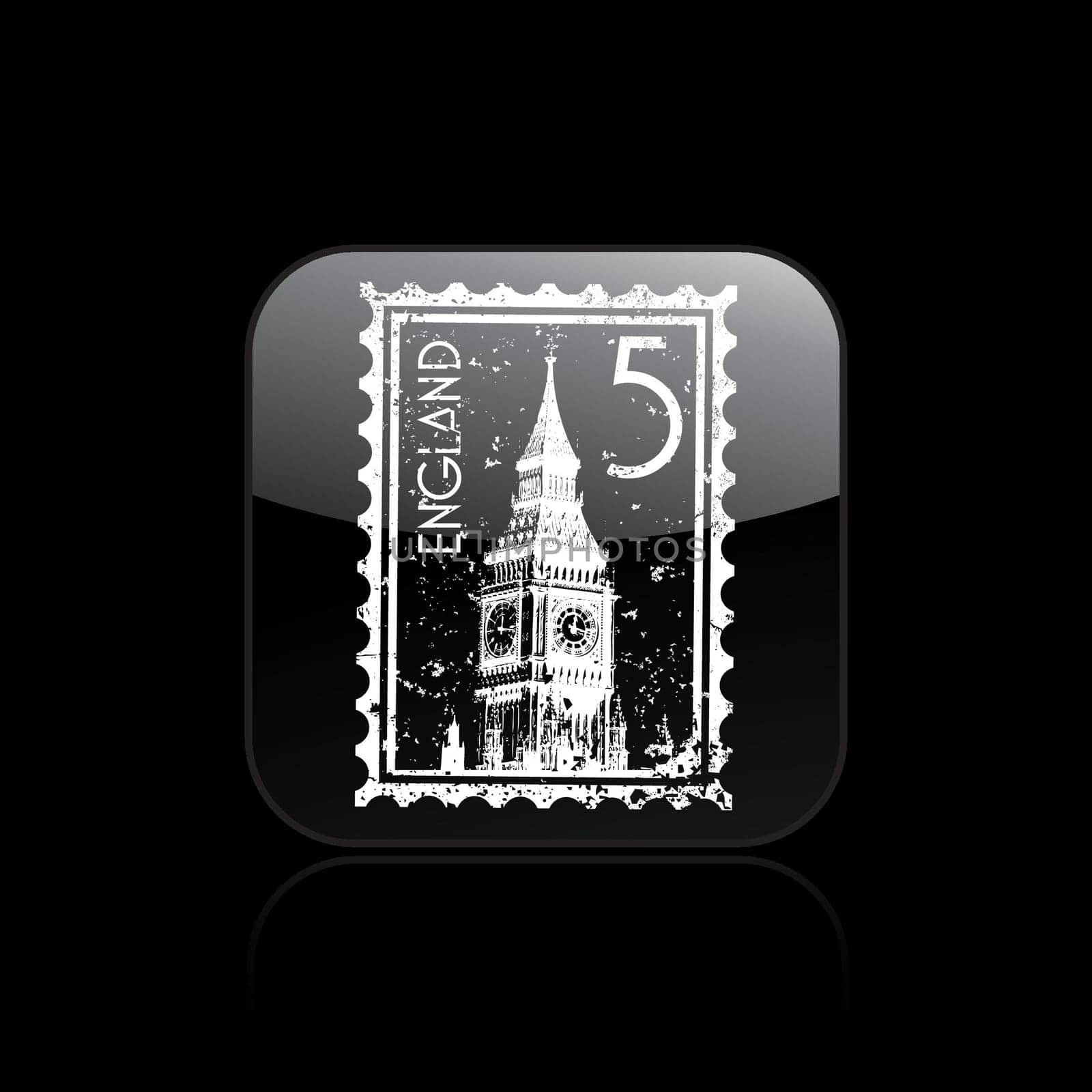 Vector illustration of single isolated England icon