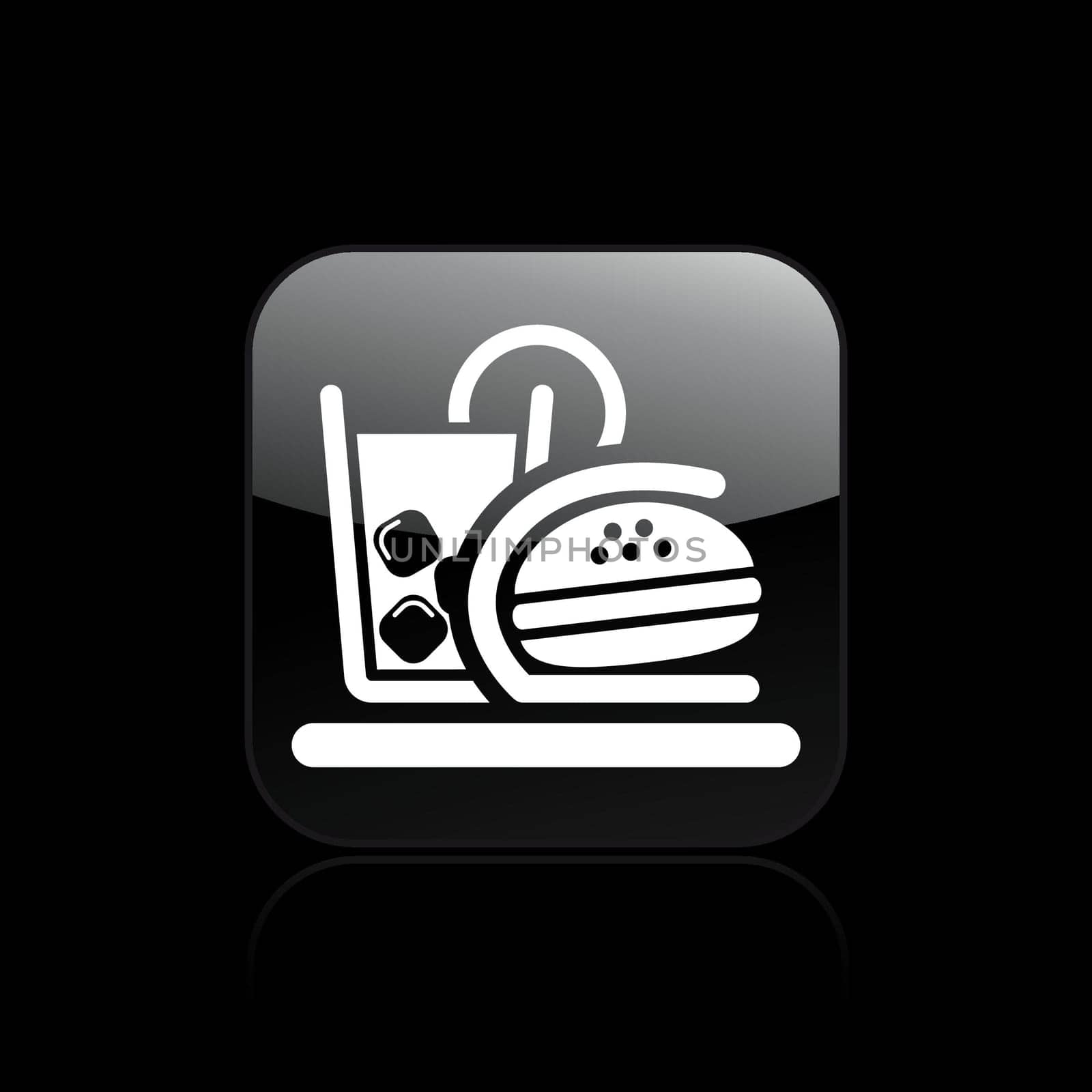 Vector illustration of single isolated fast food icon